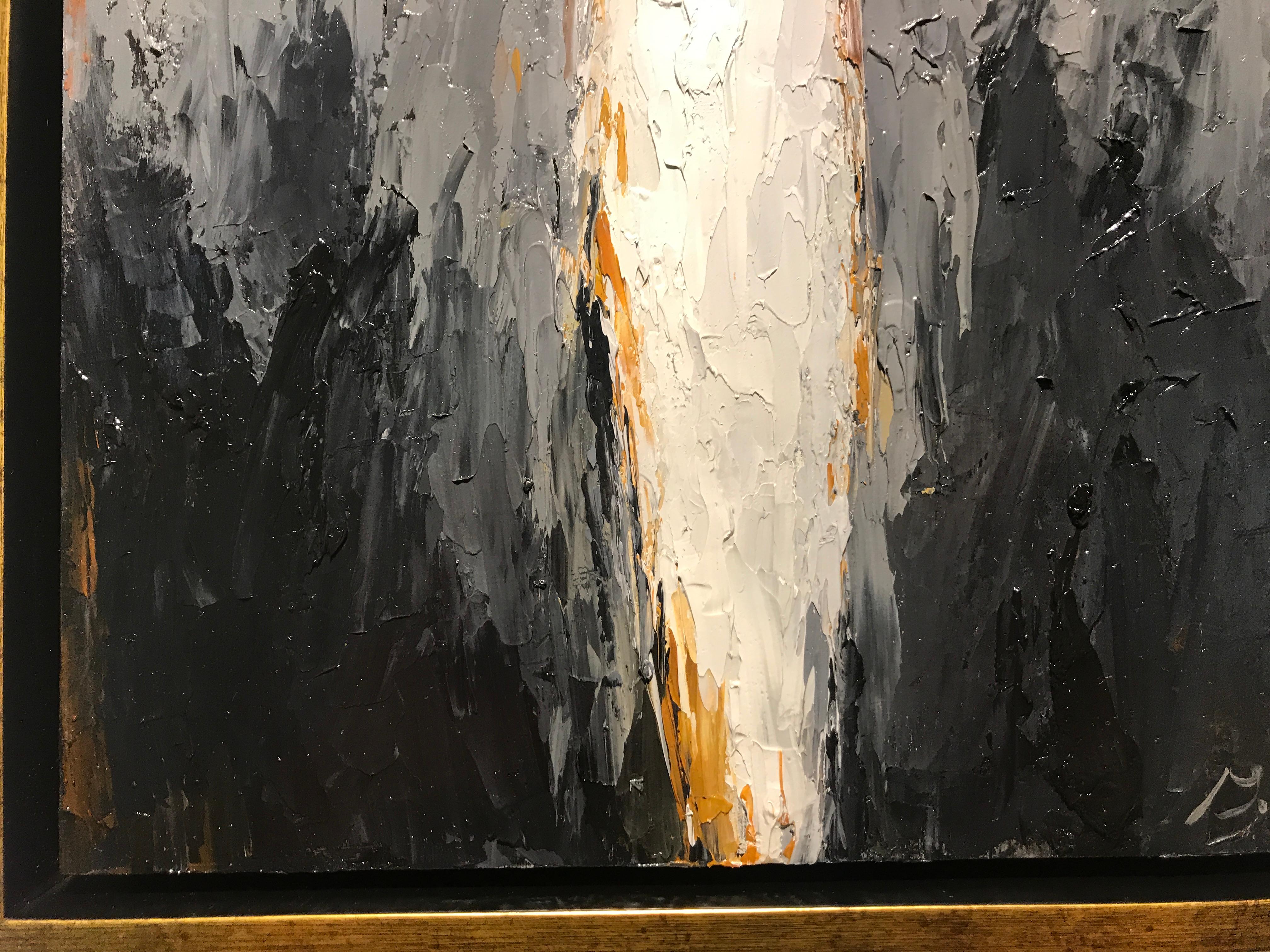 Zoe, Geri Eubanks 2018 Petite Framed Oil on Board Impressionist Painting 4