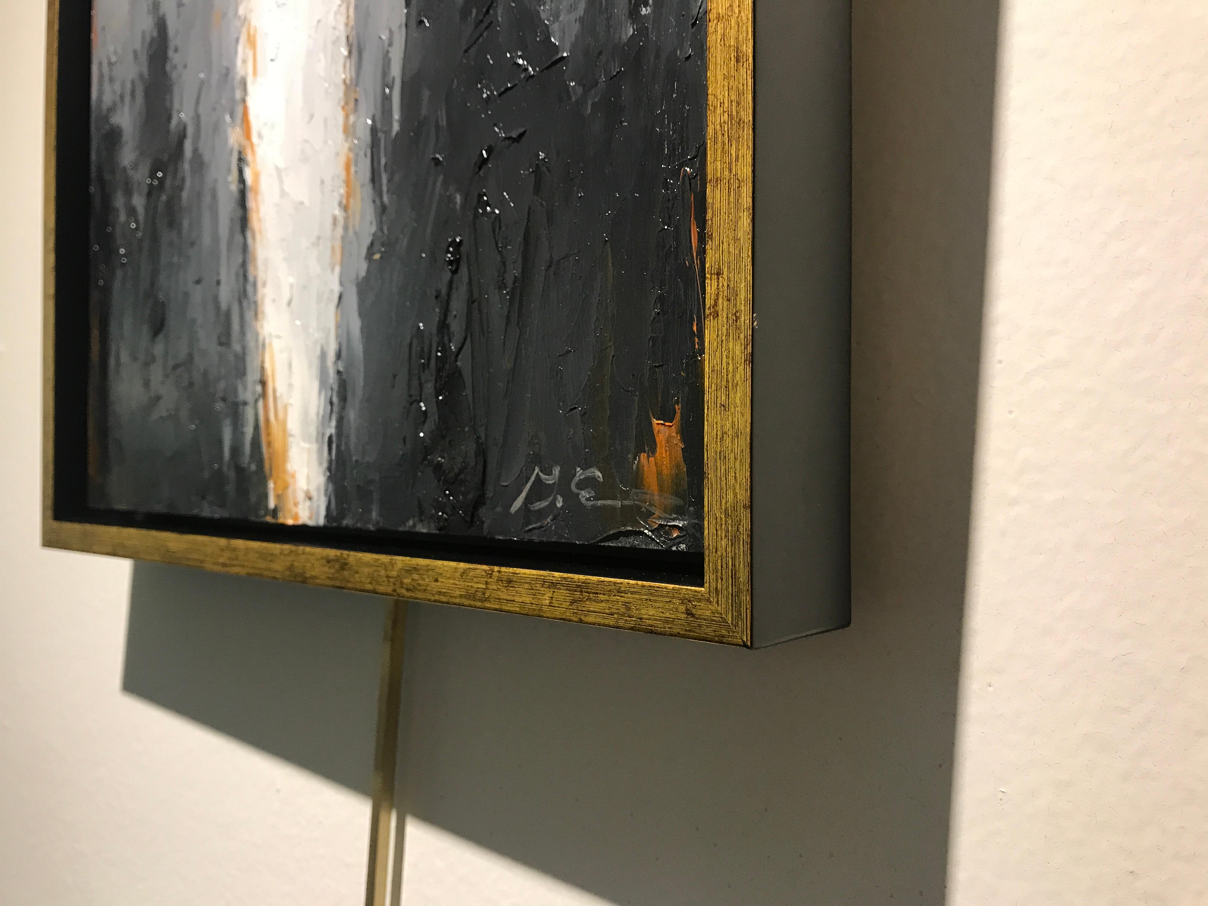 Zoe, Geri Eubanks 2018 Petite Framed Oil on Board Impressionist Painting 7