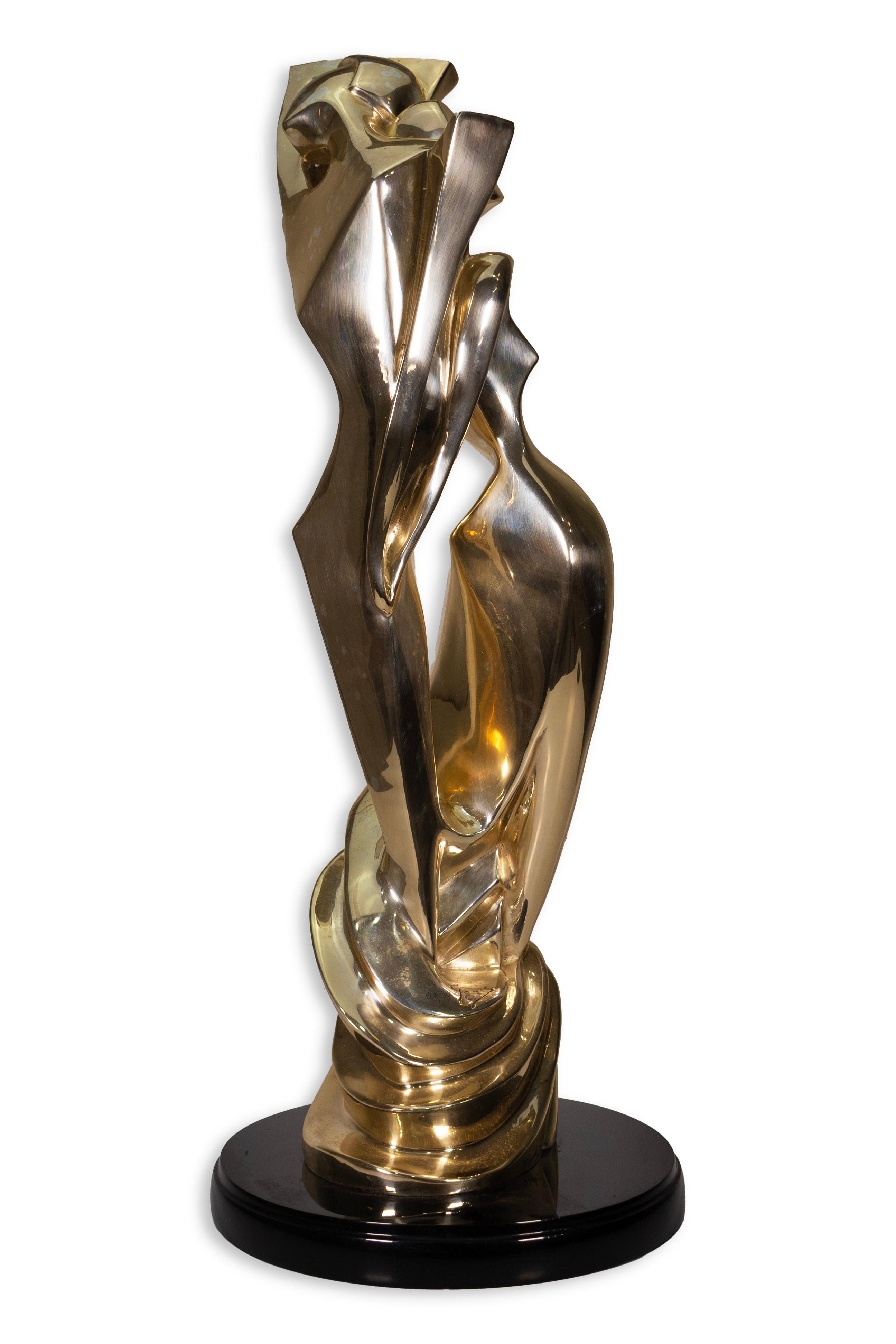 Geris D'Argenta Escultura contemporánea figurativa bañada en plata firmada 122/500 Mexicano en venta