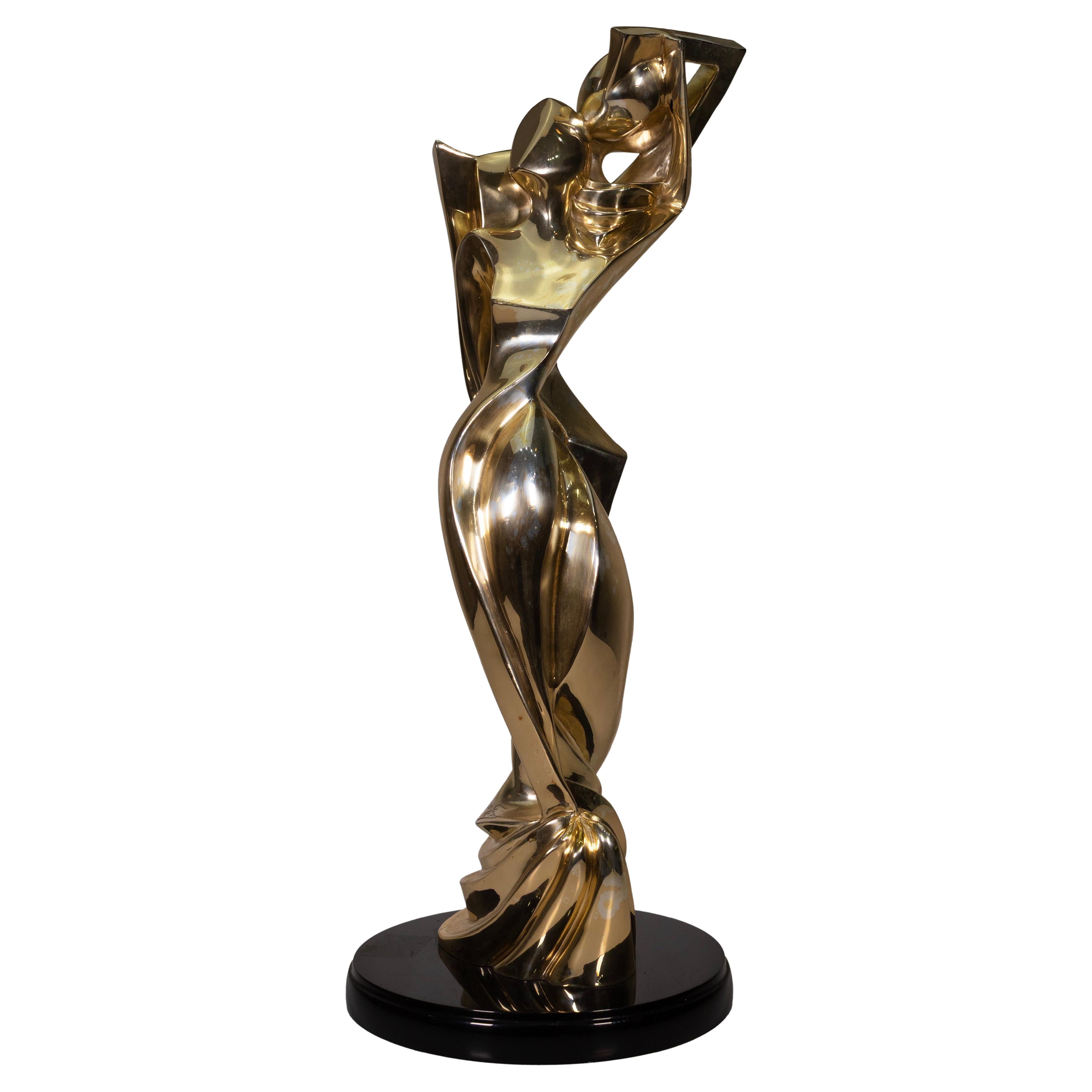 Geris D'Argenta Escultura contemporánea figurativa bañada en plata firmada 122/500 en venta