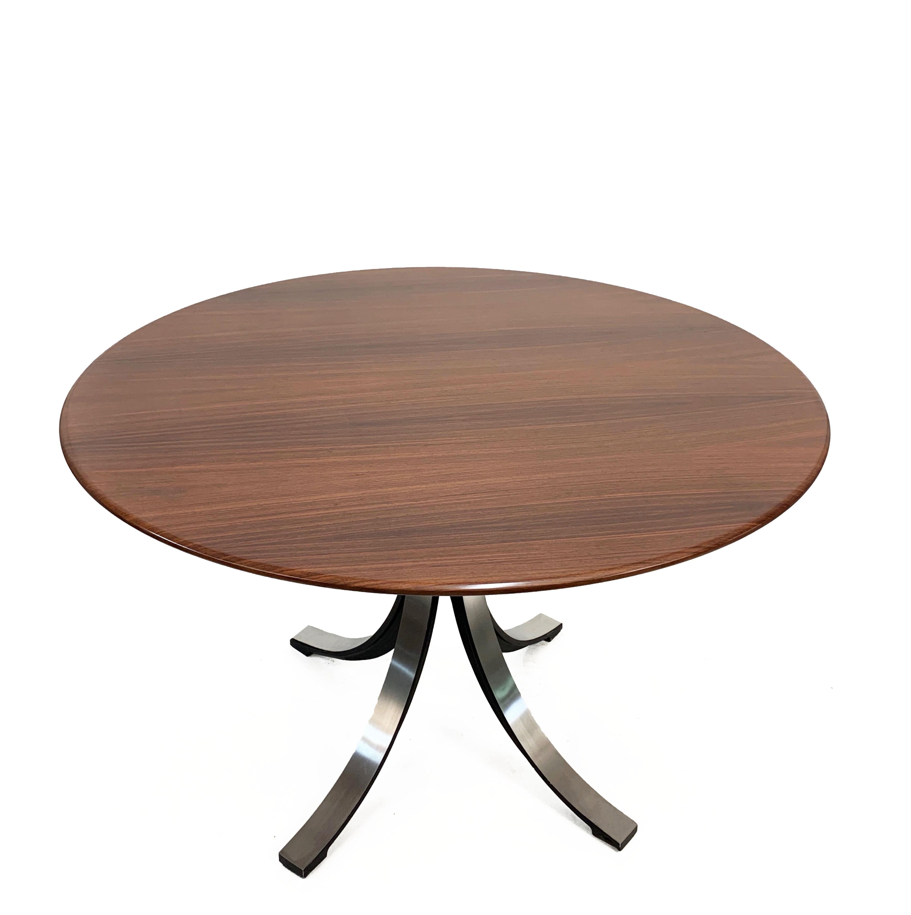 Gerli and Borsani Midcentury T-69 Italian Wood Dining Table for Tecno Italy 1965 9