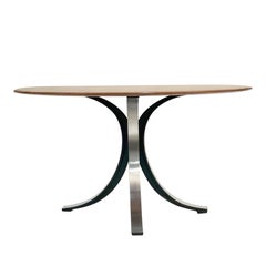 Gerli et Borsani table de salle à manger italienne T-69 en bois du milieu du siècle dernier pour Tecno Italy 1965