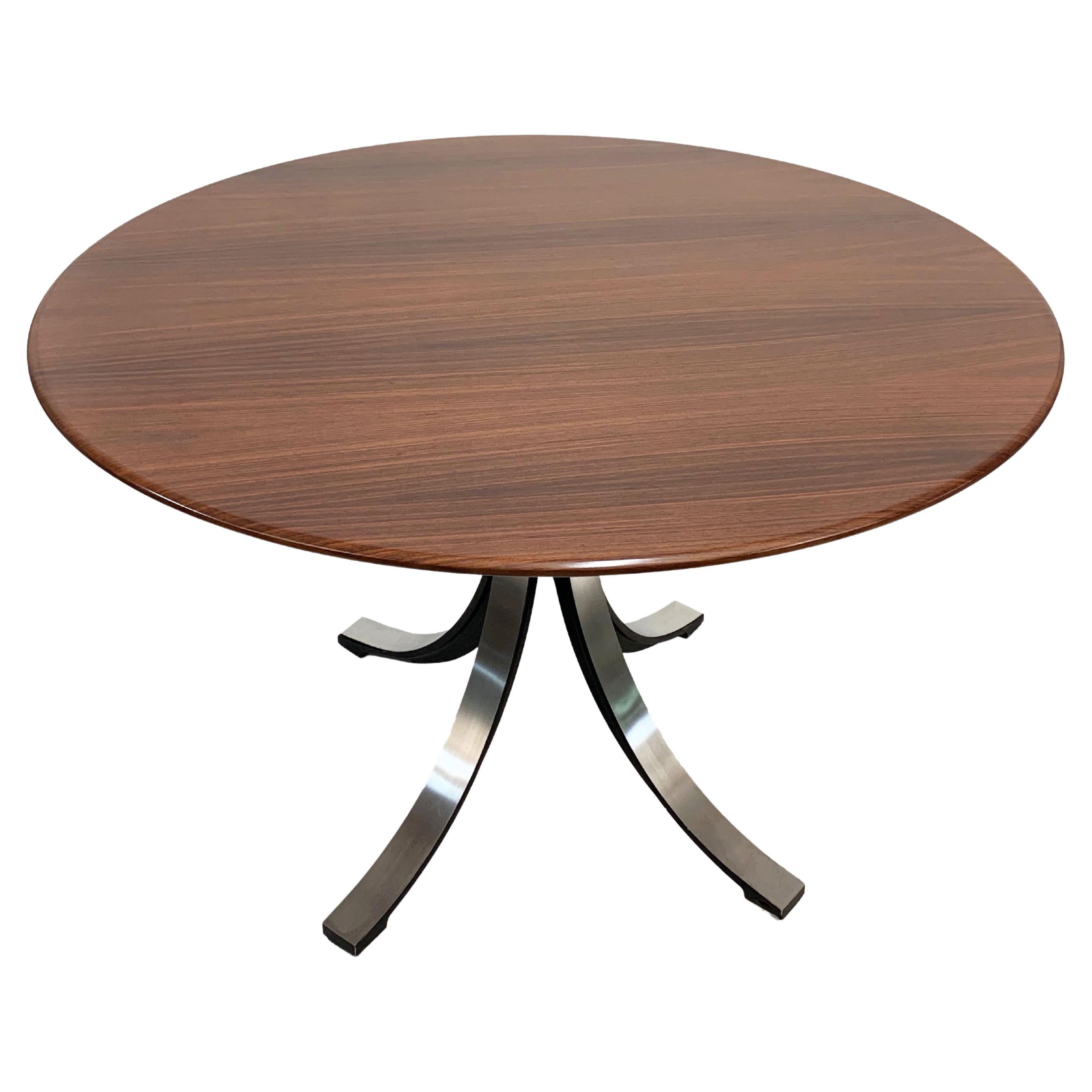 Gerli and Borsani Midcentury T-69 Italian Wood Dining Table for Tecno Italy 1965 1