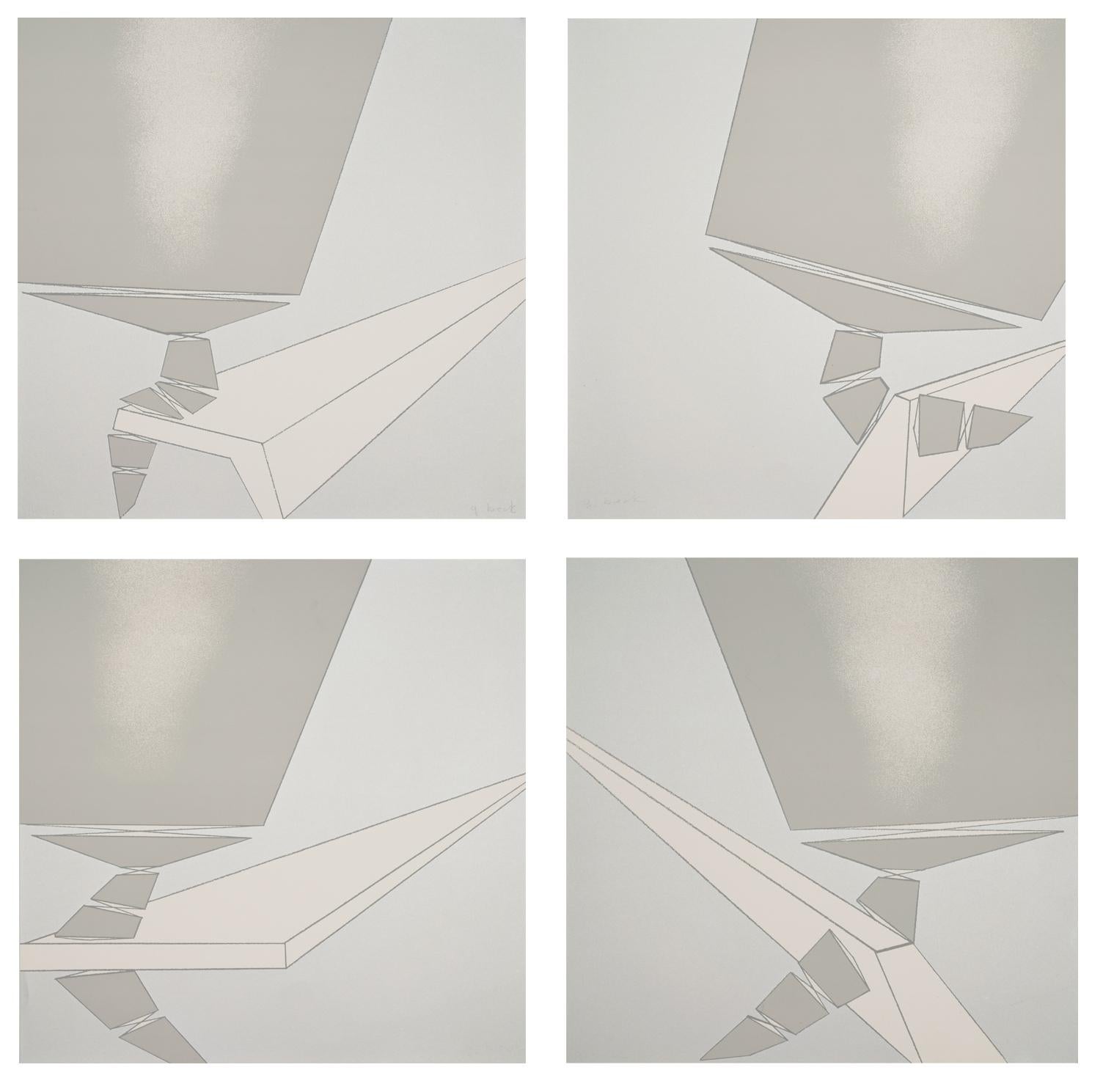 Gerlinde Beck Abstract Print – Ohne Titel / - Tanzende Skulptur -