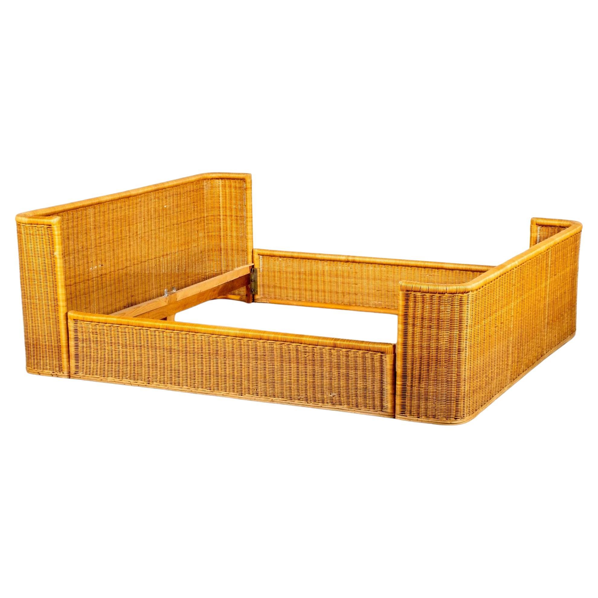 Germa Wicker Bed Frame by Adalberto Dal Lago