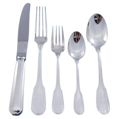 Germain by Cardeilhac (Christofle) France Sterling Silver Flatware Set 42 pieces