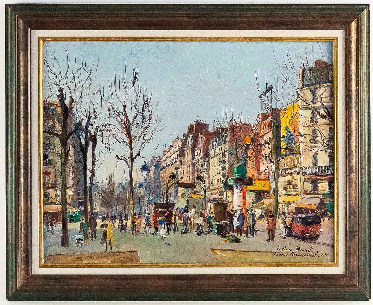 Germain Jean (Jacob), oil on canvas “La Place Blanche Paris”, circa 1948.

A lovely oil on canvas, “La Place Blanche – Paris”, this painting depicts perfectly The Paris of 1950s. 

Measurements unframed: H 20.86 In. - W 26.77 In.
Measurements