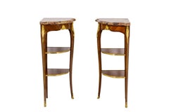 Germain-Maximilien Durand, Pair of Veneer Corner Consoles, circa 1880, LS460619