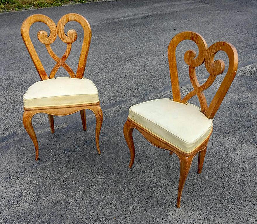 Germaine Darbois-Gaudin, Satz von sechs Art Deco Stühlen, um 1940.
Möbel von Frau Darbois-Gaudin, Dekorateurin von transatlantischen Schiffen.
Preis gilt für das Set (6 Stühle) 