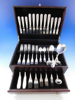 Plunir by Christofle France Silverplate Flatware Service Set 54 pcs