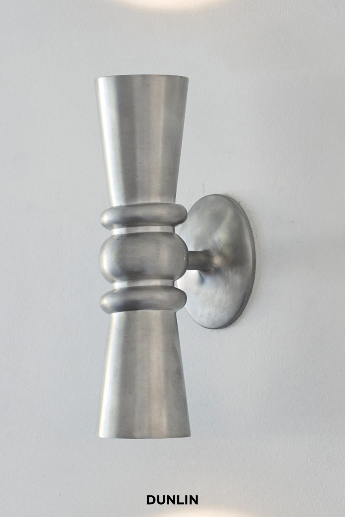 Germaine Wall Light, Sandblasted Aluminium by, DUNLIN In New Condition For Sale In Sydney, AU
