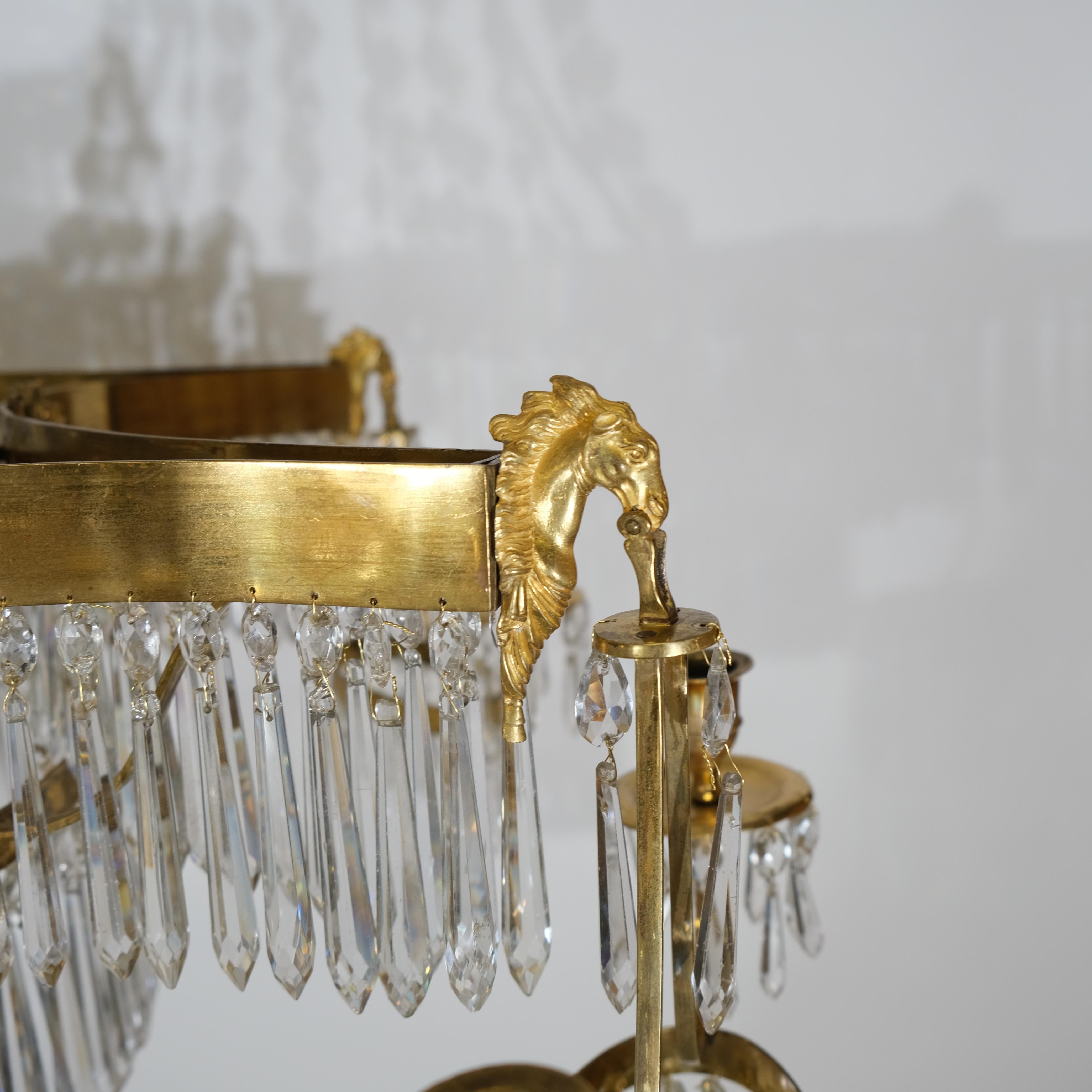 Lampadario Impero tedesco a 12 luci di Werner & Mieth in vendita 5