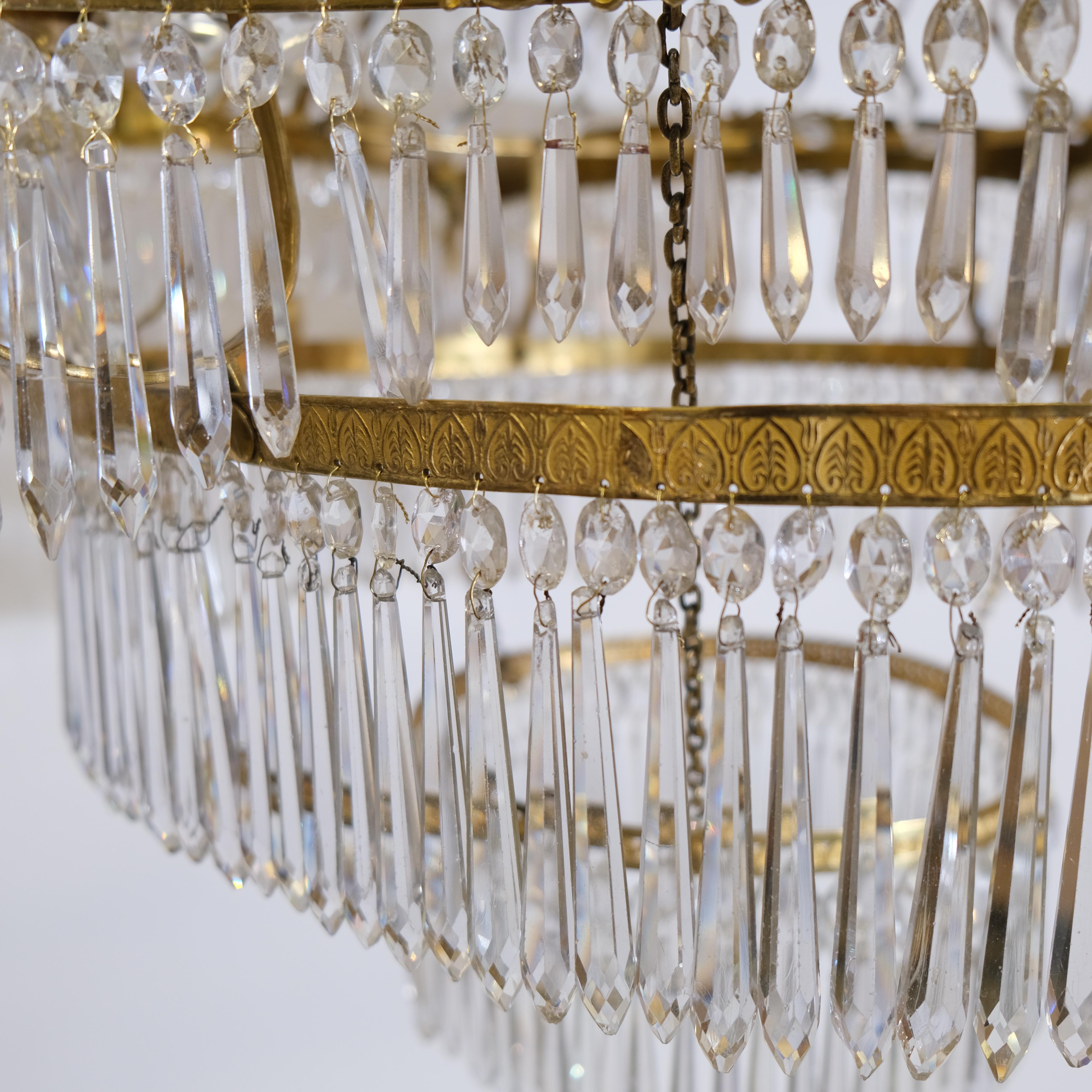 Lampadario Impero tedesco a 12 luci di Werner & Mieth in vendita 7