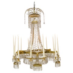 German 12 light Empire chandelier by Werner & Mieth