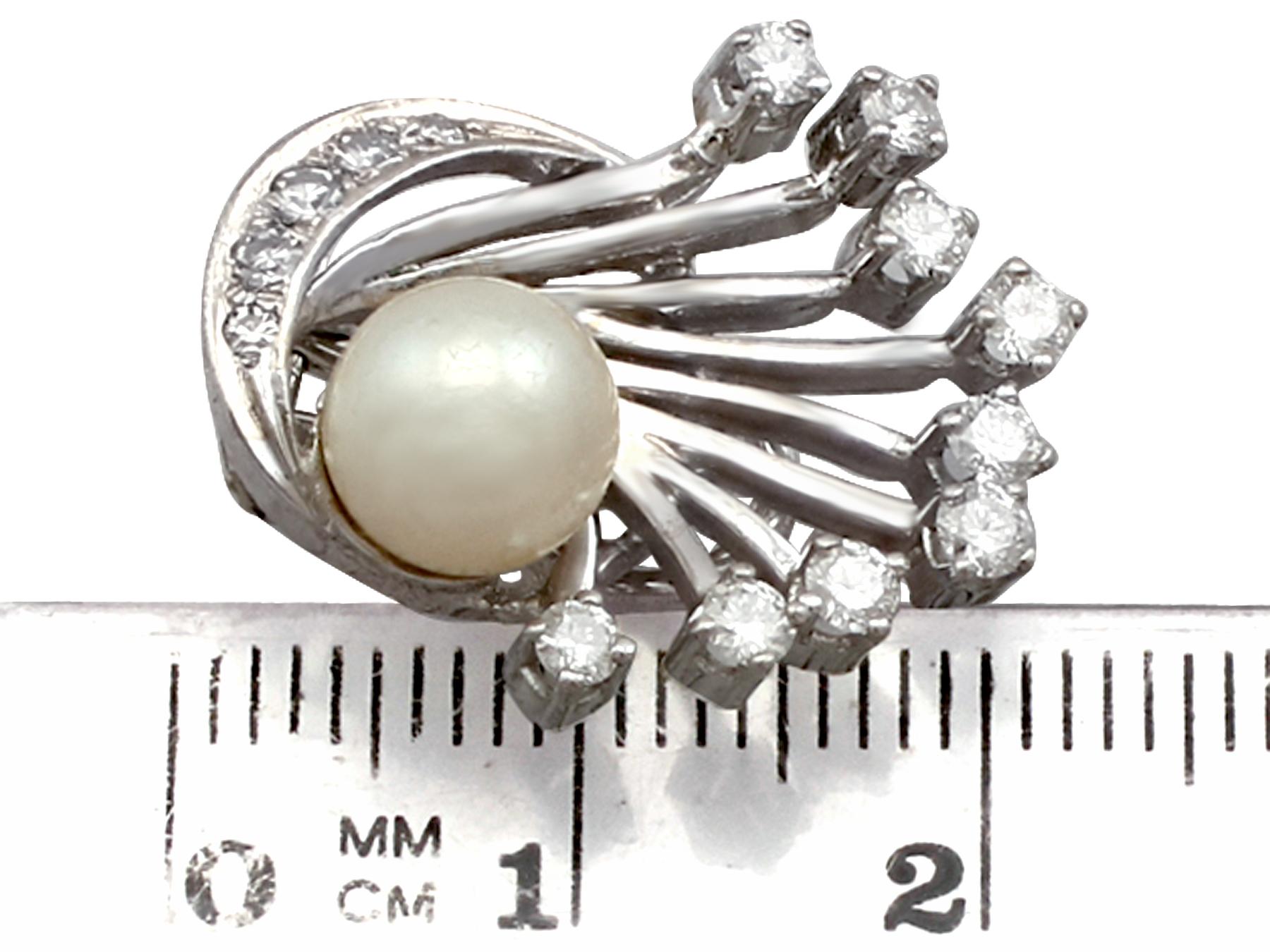 German 1.20 Carat Diamond White Gold Clip-On Earrings 3