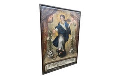 German 17th Century Painting Of The Madonna