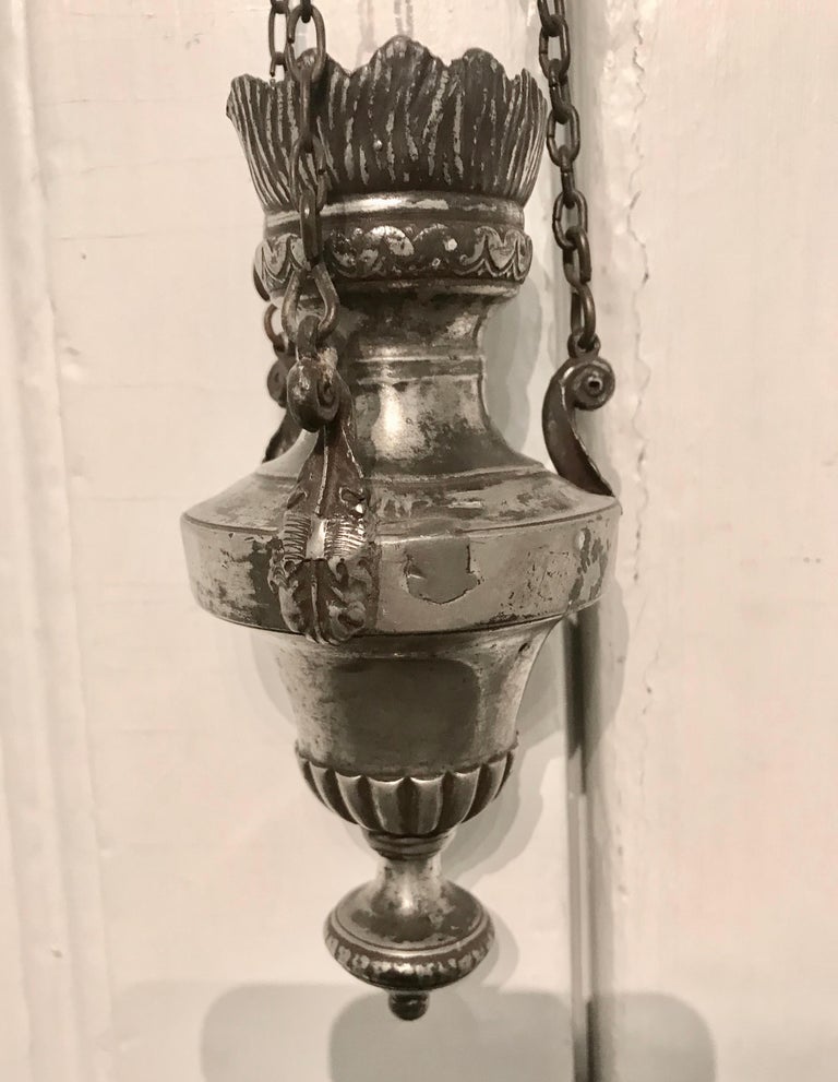 German 18th Century Pewter Church Incense Burner at 1stDibs