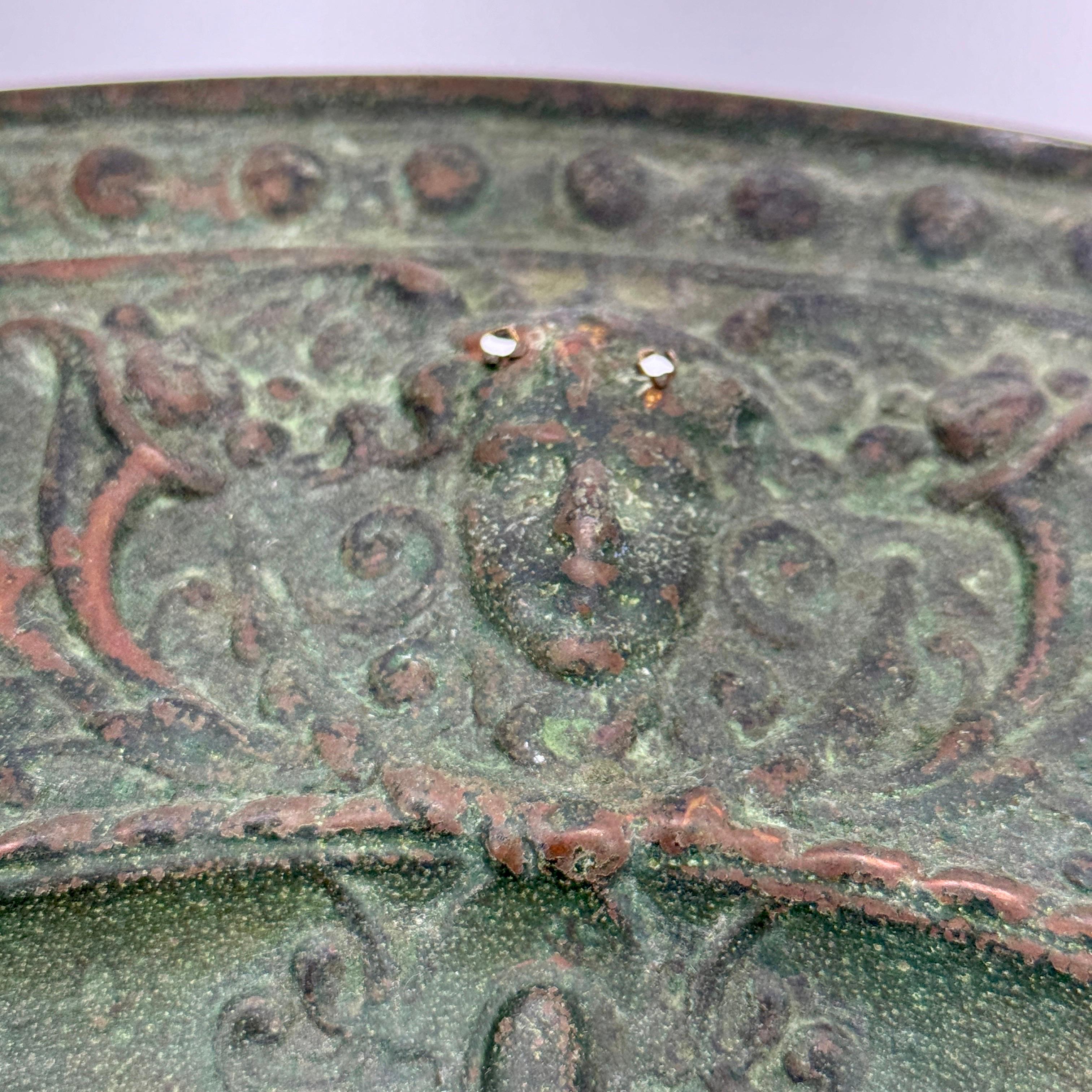 German 18th Century Porcelain Copper Wall Appliqué of Lady For Sale 13