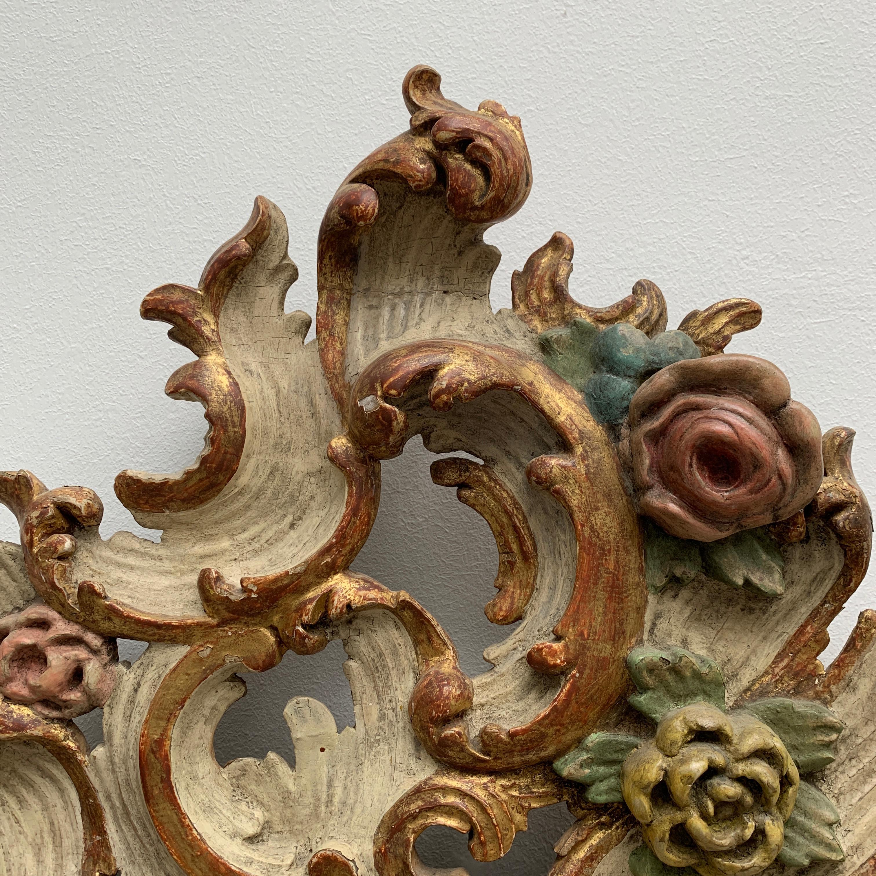 rococo mirror white