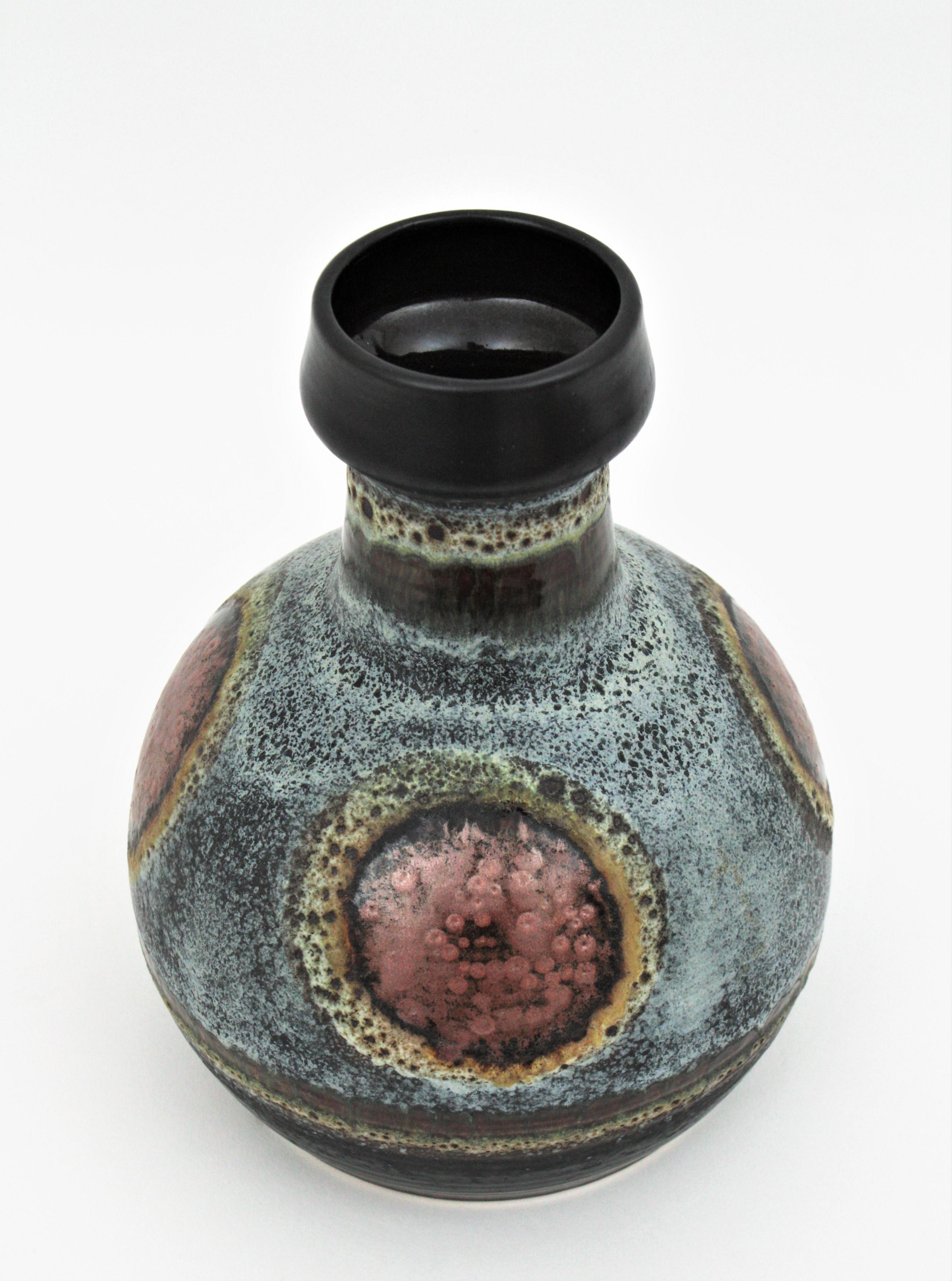 Glazed German Ceramic Vase by Dümler and Breiden, 1950s For Sale