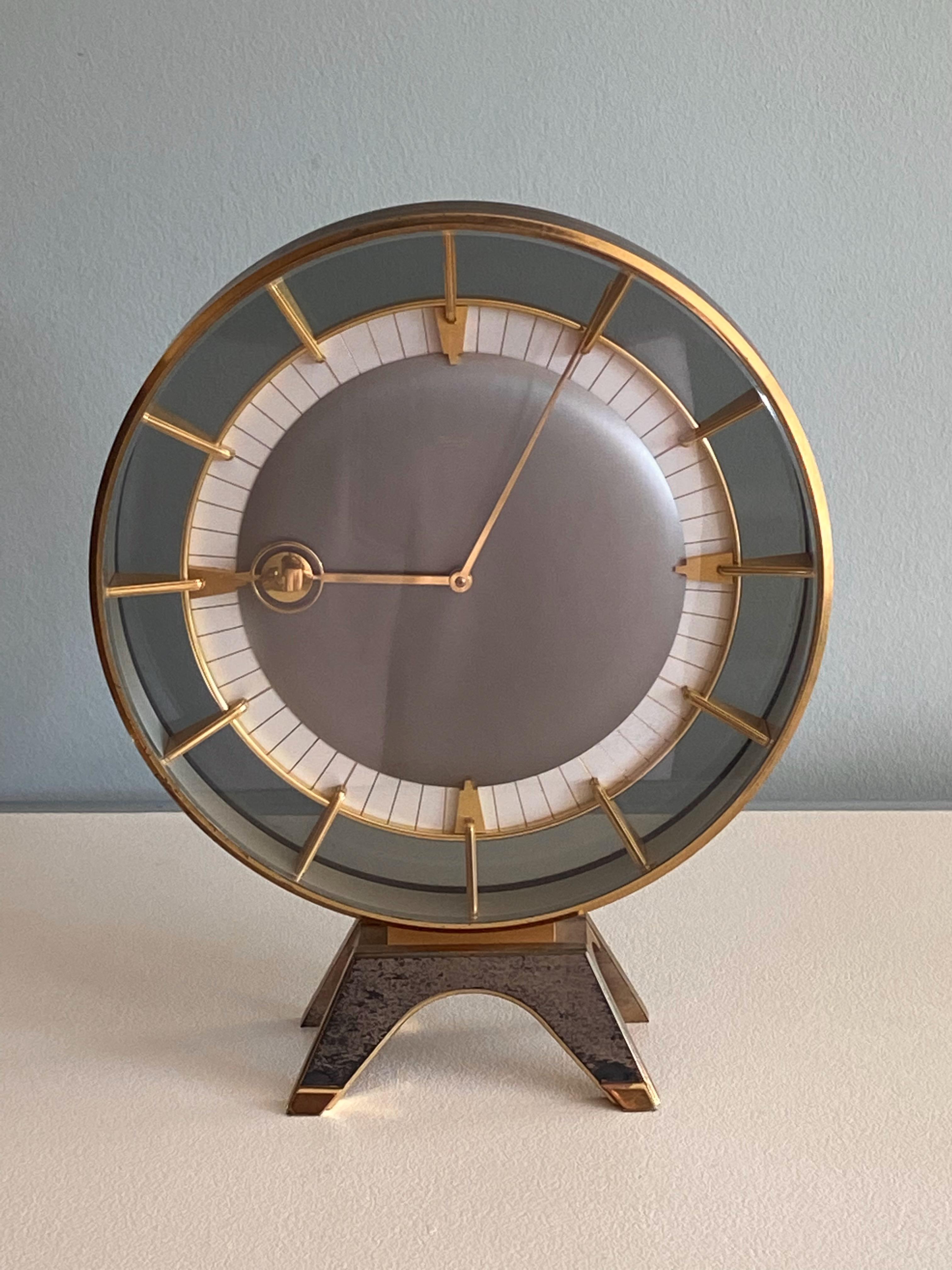 German 1950s Kienzle Desk Clock Design Heinrich Möller 1