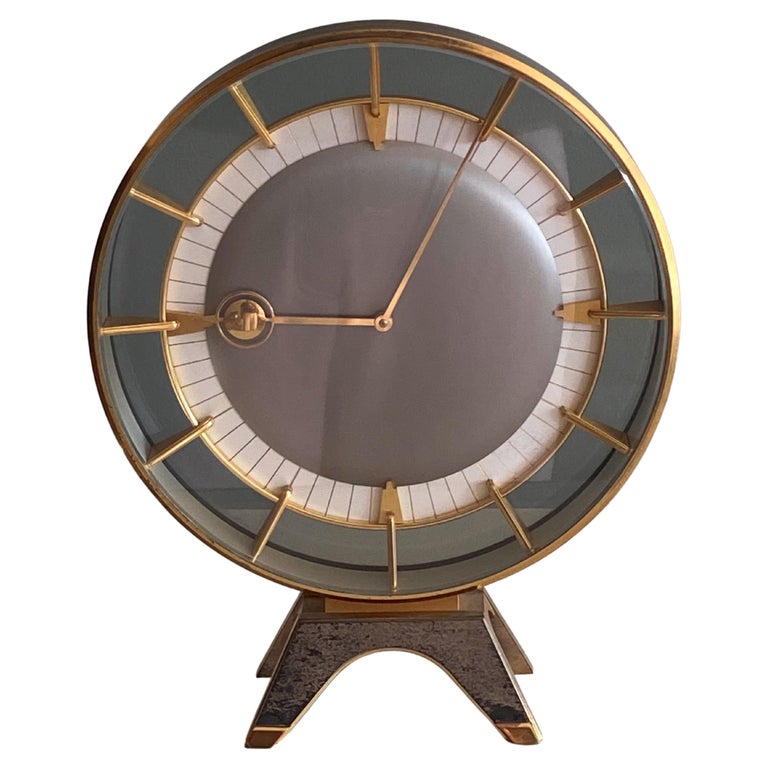 German 1950s Kienzle Desk Clock Design Heinrich Möller For Sale at 1stDibs
