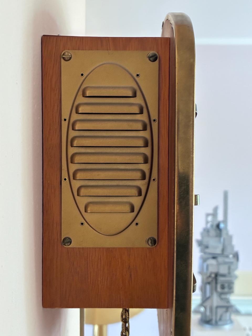 Reloj de pared alemán Junghans de los años 60 con péndulo + pesas + gong en venta 2