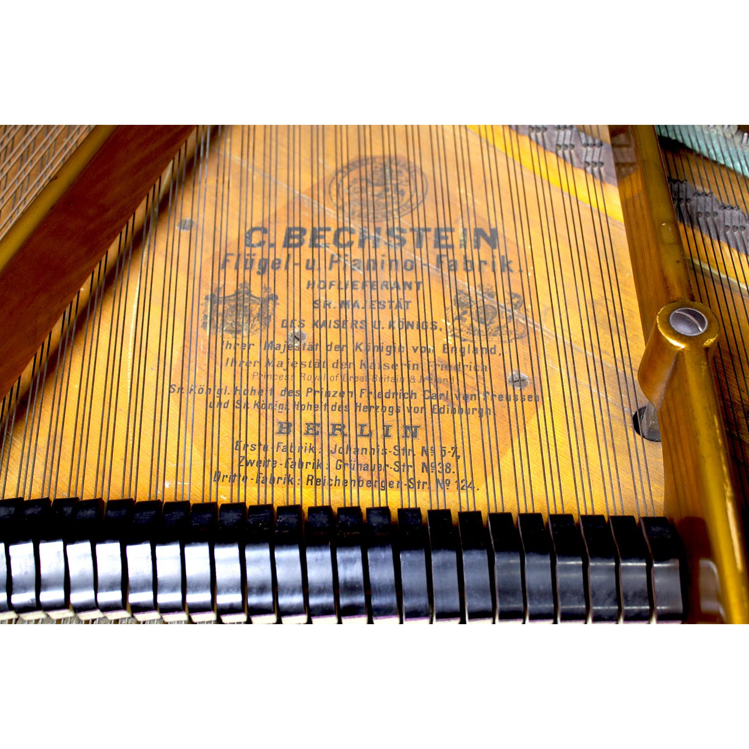 Deutsches Bechstein-Konzert-Grand Piano aus Wurzelnussholz im Louis-XVI.-Stil des 19. Jahrhunderts im Angebot 10