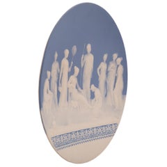 German 19th Century Neo-Classical St. Mettlach Porcelain Charger