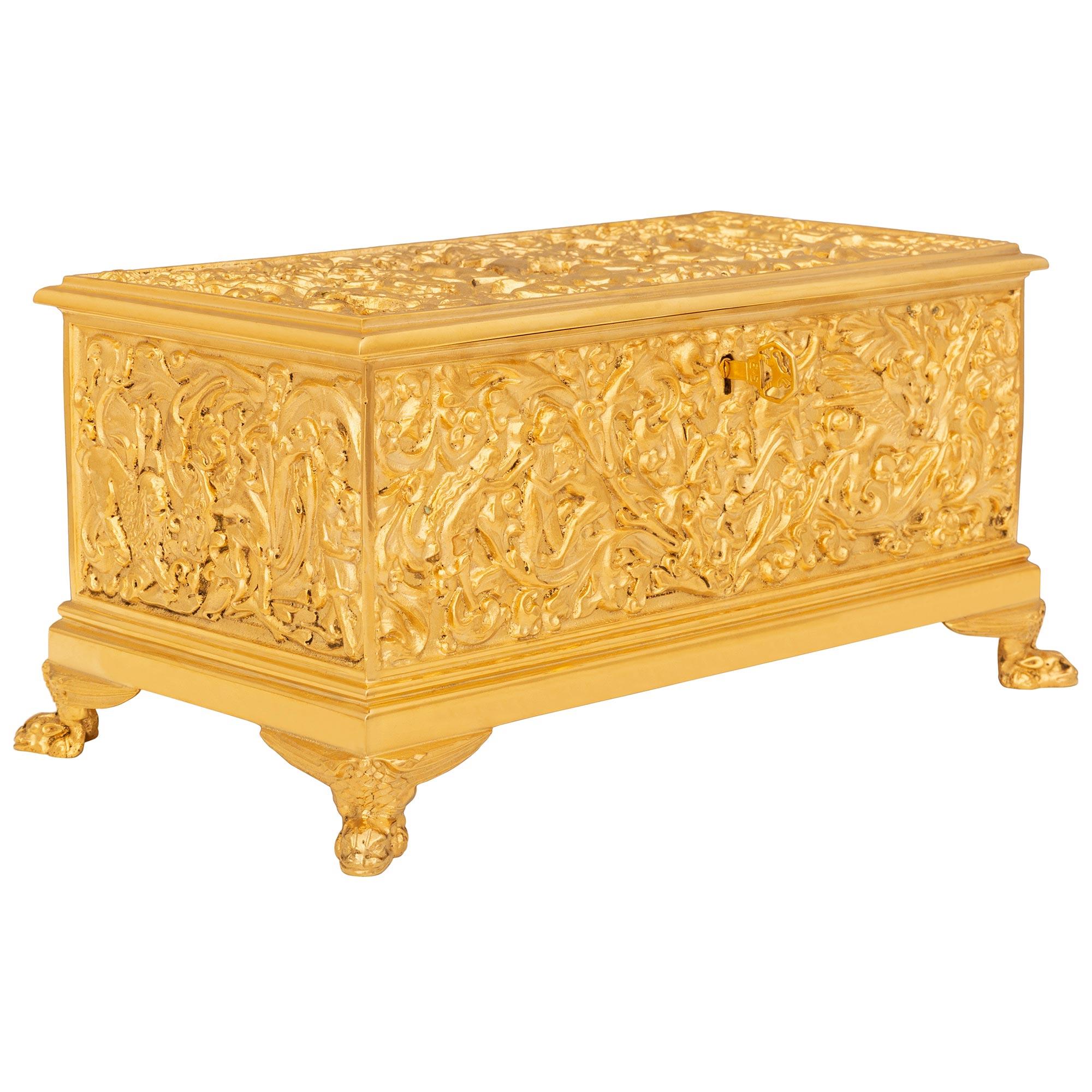 German 19th century Renaissance st. Ormolu box, by Erhard and Söhne In Good Condition In West Palm Beach, FL