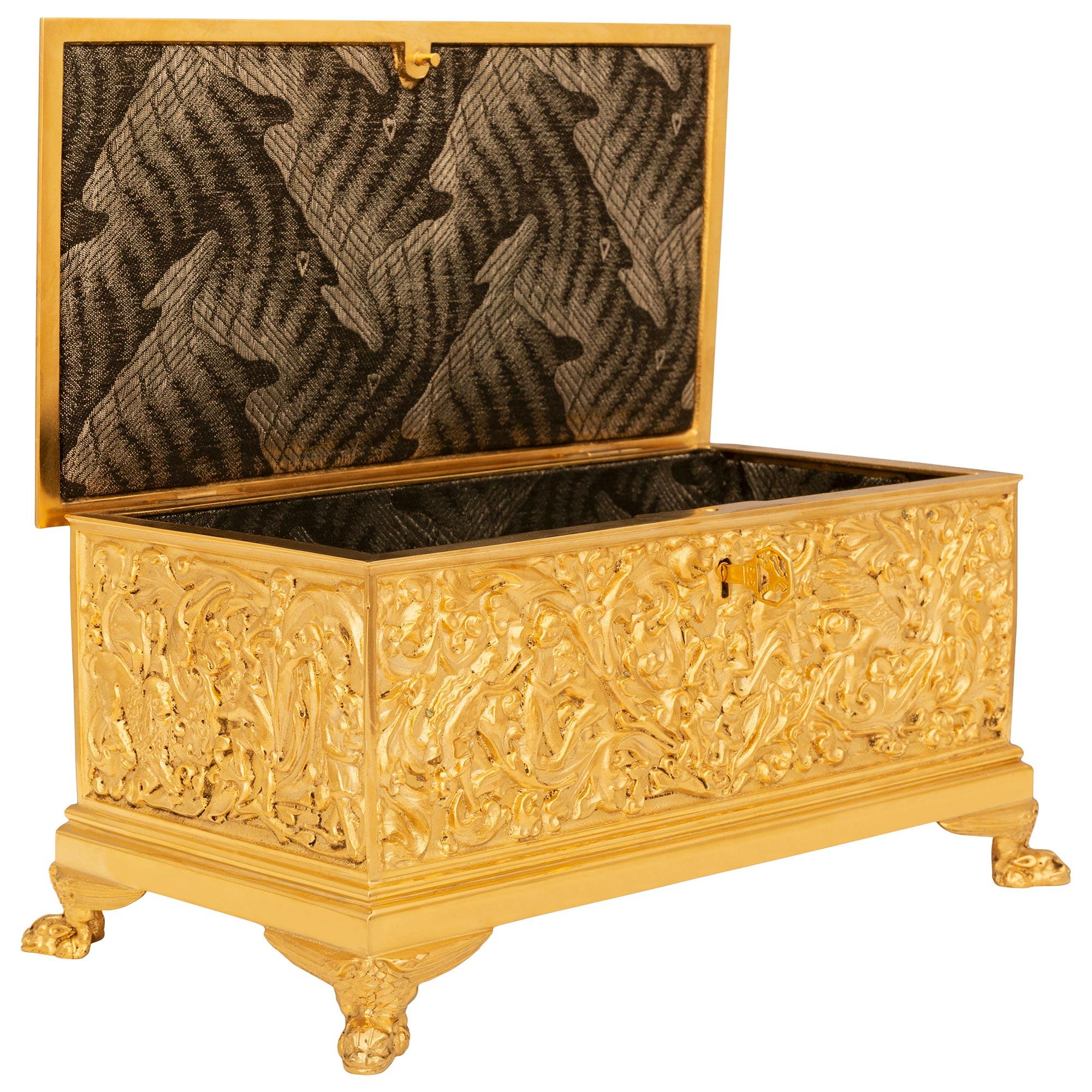 19th Century German 19th century Renaissance st. Ormolu box, by Erhard and Söhne