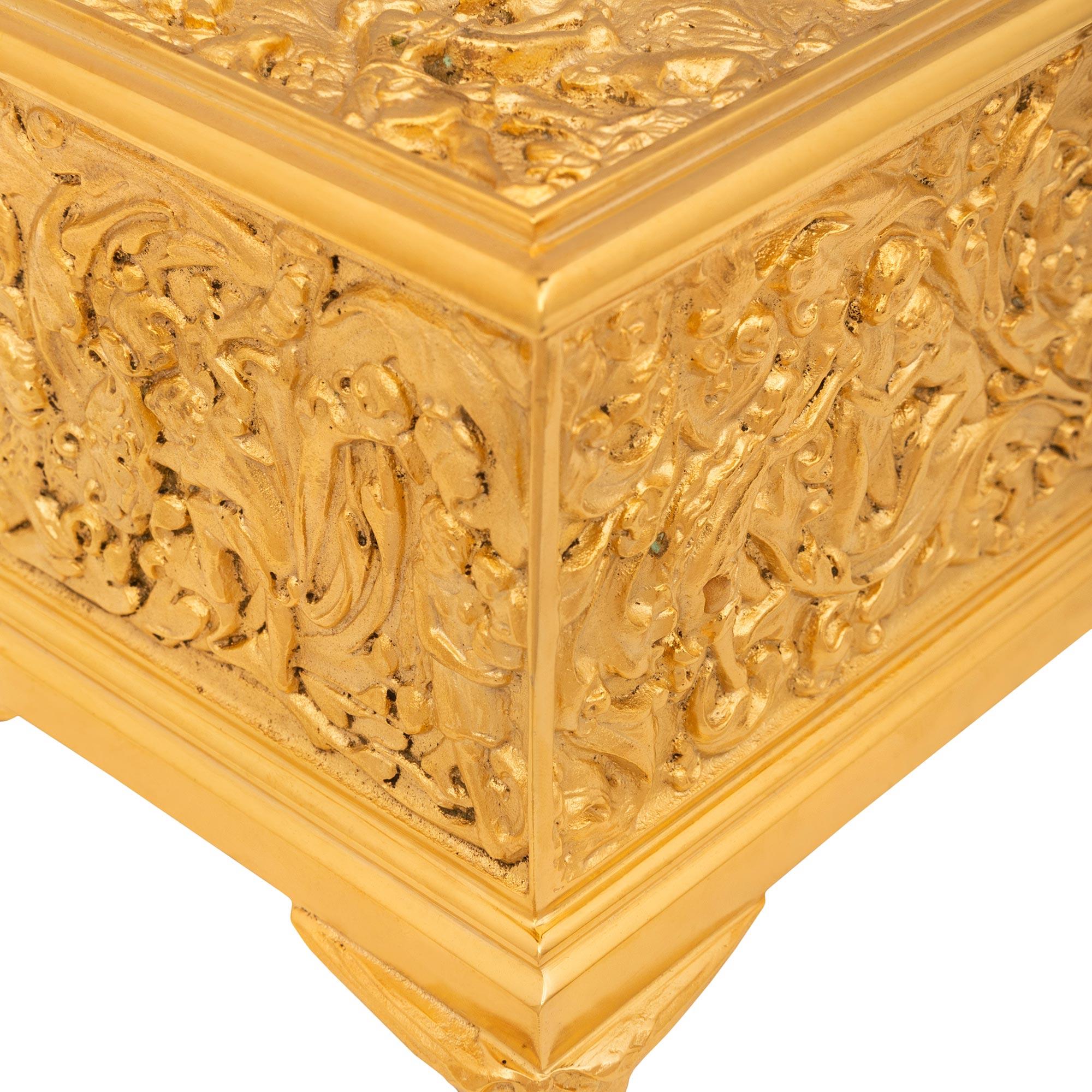 German 19th century Renaissance st. Ormolu box, by Erhard and Söhne 3