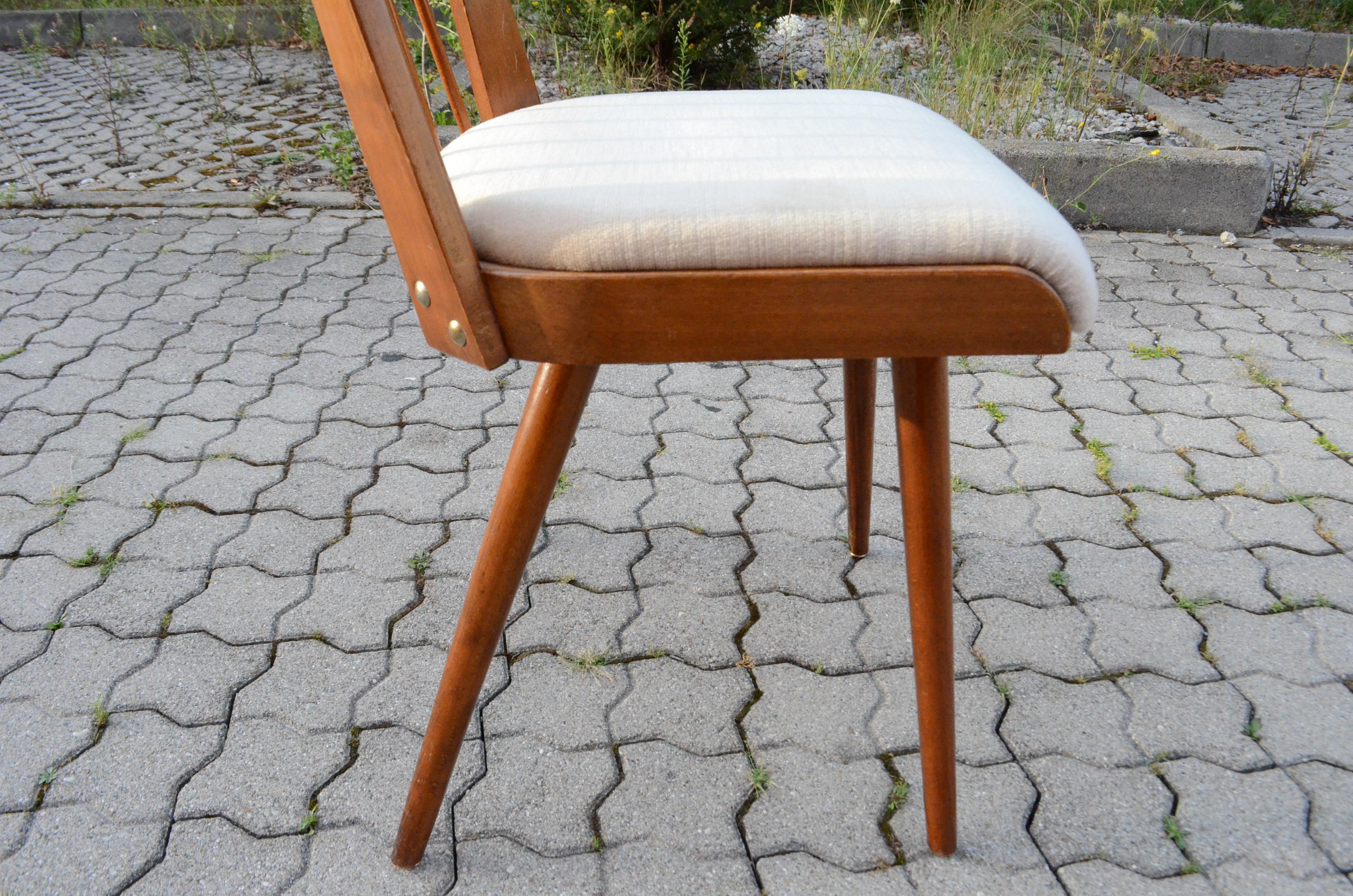 German 50ties Mid Century Dining Chair Set of 4 For Sale 10