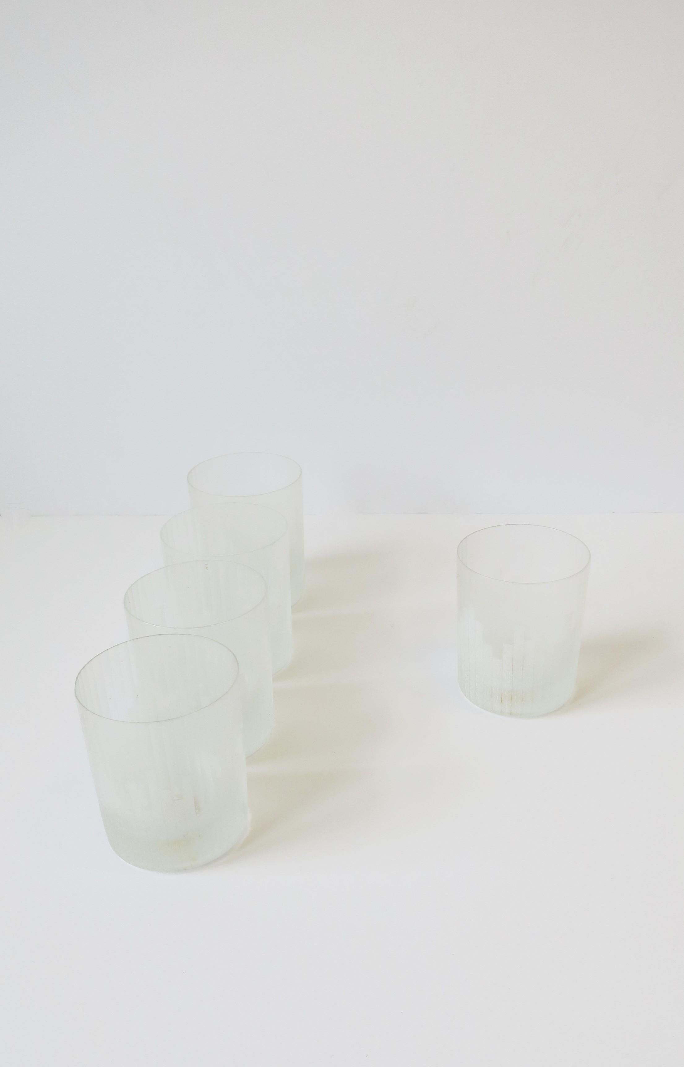 70s Modern German Carl Rotter Lubeck Rocks' Cocktail Glasses, Set of 5 In Good Condition For Sale In New York, NY