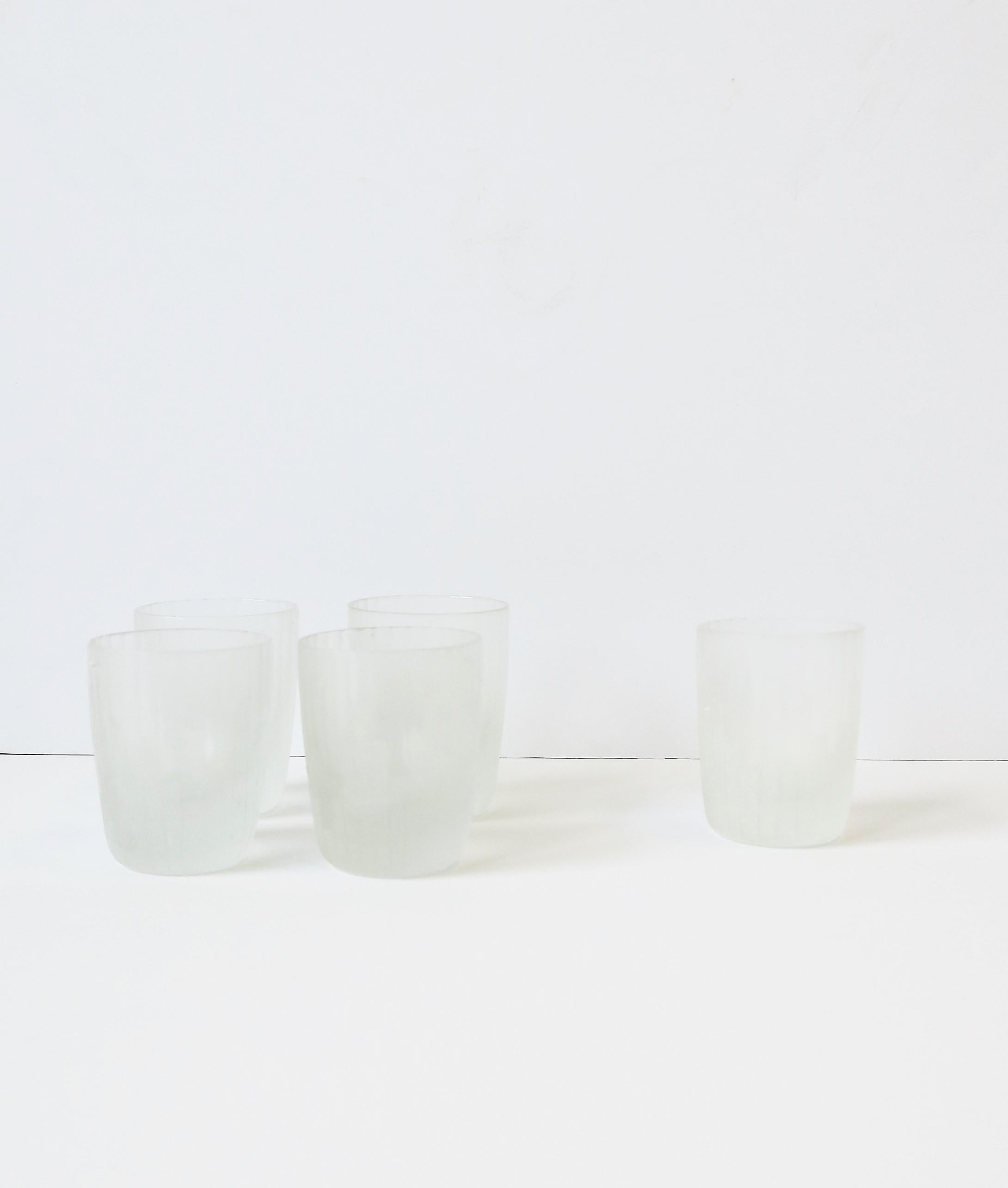 Art Deco German 70s Modern Carl Rotter Lubeck Shot or Aperitif Glasses, Set of 5 For Sale