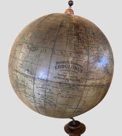 German 8" Diameter Table Globe by Mapmaker Dietrich Reimers (1818-1899)