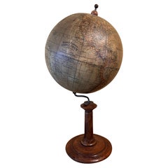 German 8" Diameter Table Globe by Mapmaker Dietrich Reimers (1818-1899)