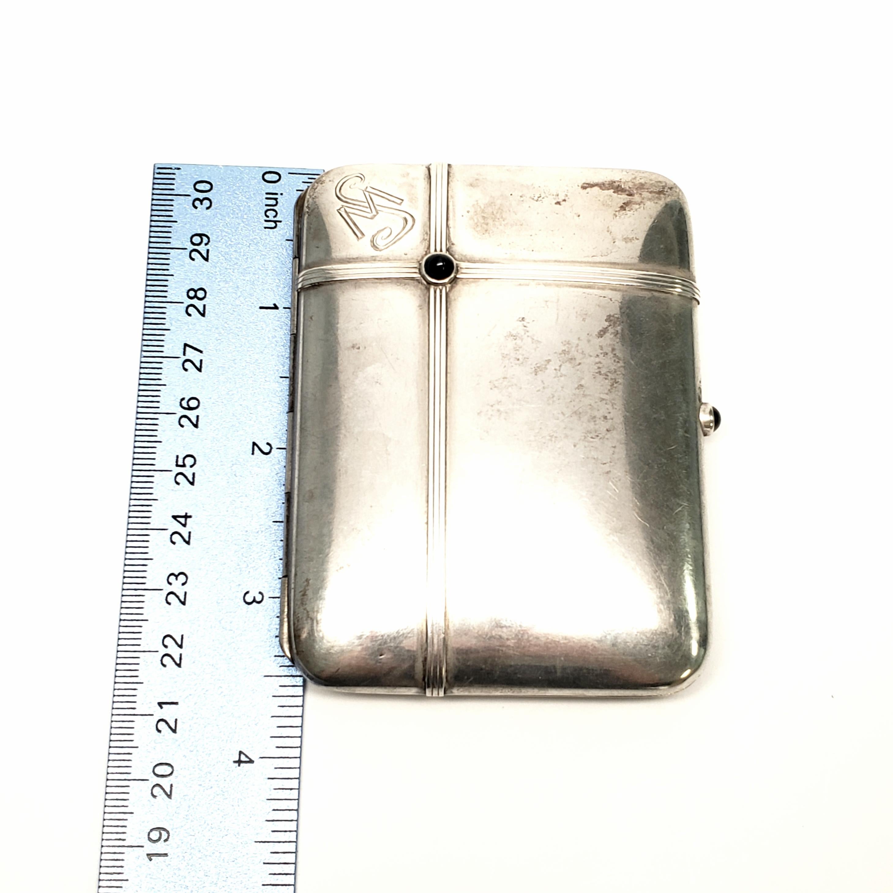 German 800 Silver Cigarette Case with Monogram 3