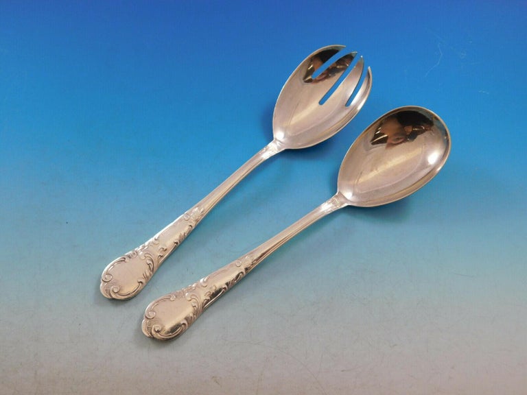 German 800 Silver Flatware Set by Nica Service for 6 Dinner 30 pieces