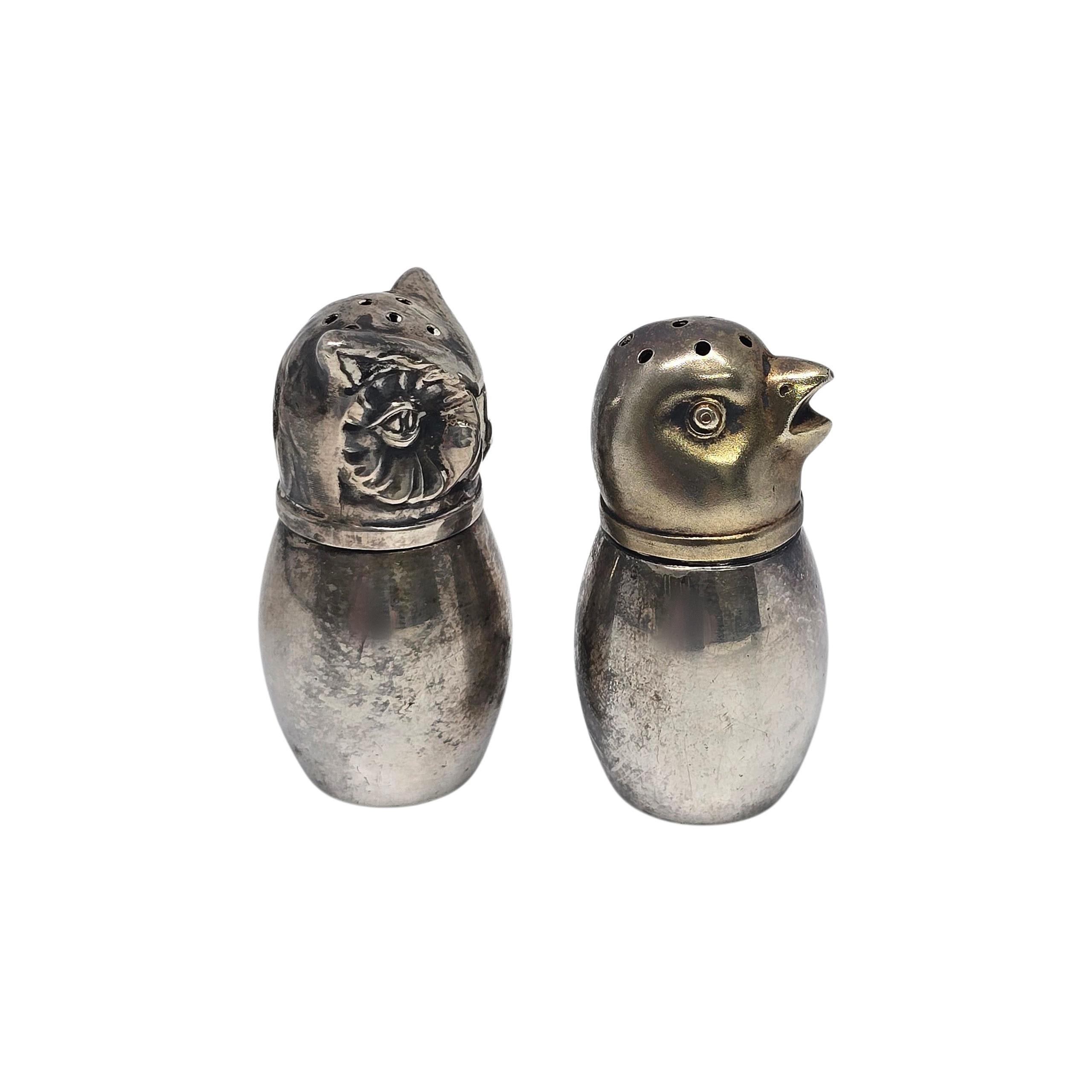 da uomo o donna Shakers sale e pepe in argento 800 tedesco con gufo e pulcino #23986 in vendita