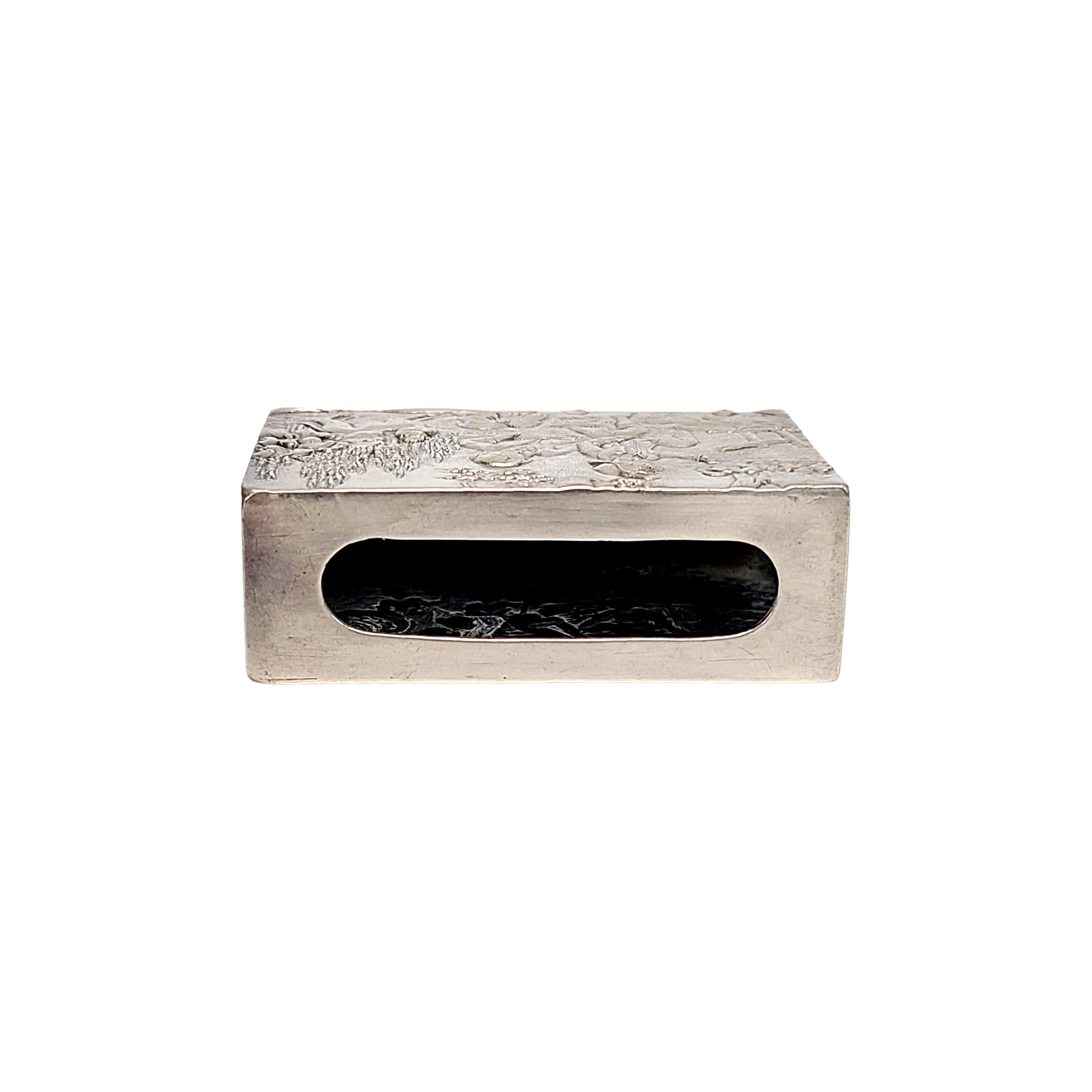 sterling silver matchbox holder