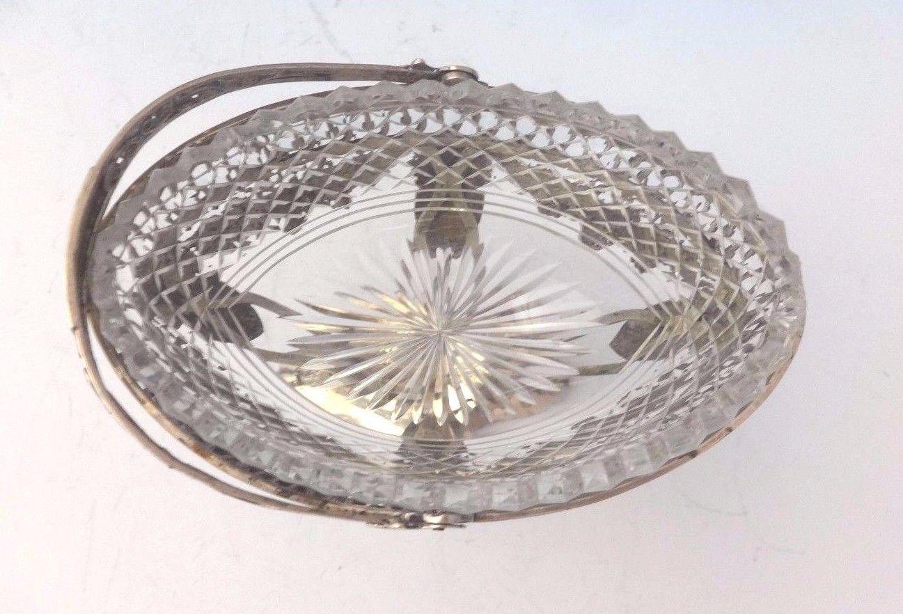 20th Century German .800 Silver Sweet Meat Dish Raised with Bowl and Vine & Grape Motif