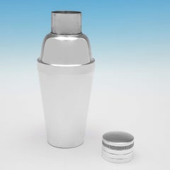 Shaker da cocktail tedesco 835 standard in argento massiccio, 1930 circa Schwäbisch Gmünd