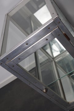 German Aluminium Museum / Shop Display Cabinet or Vitrine, Mid 20th Century