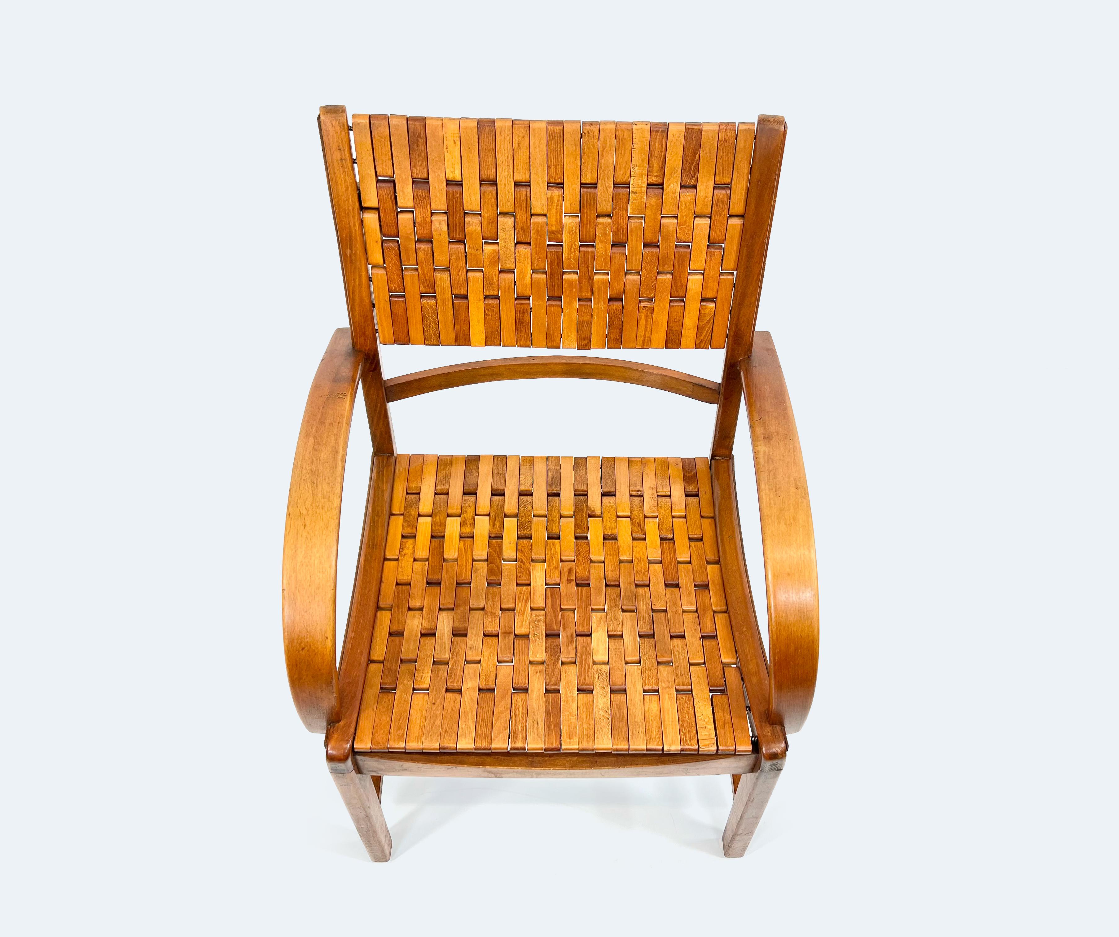 Mid-Century Modern German Armchair by Gelenka from 1954 For Sale