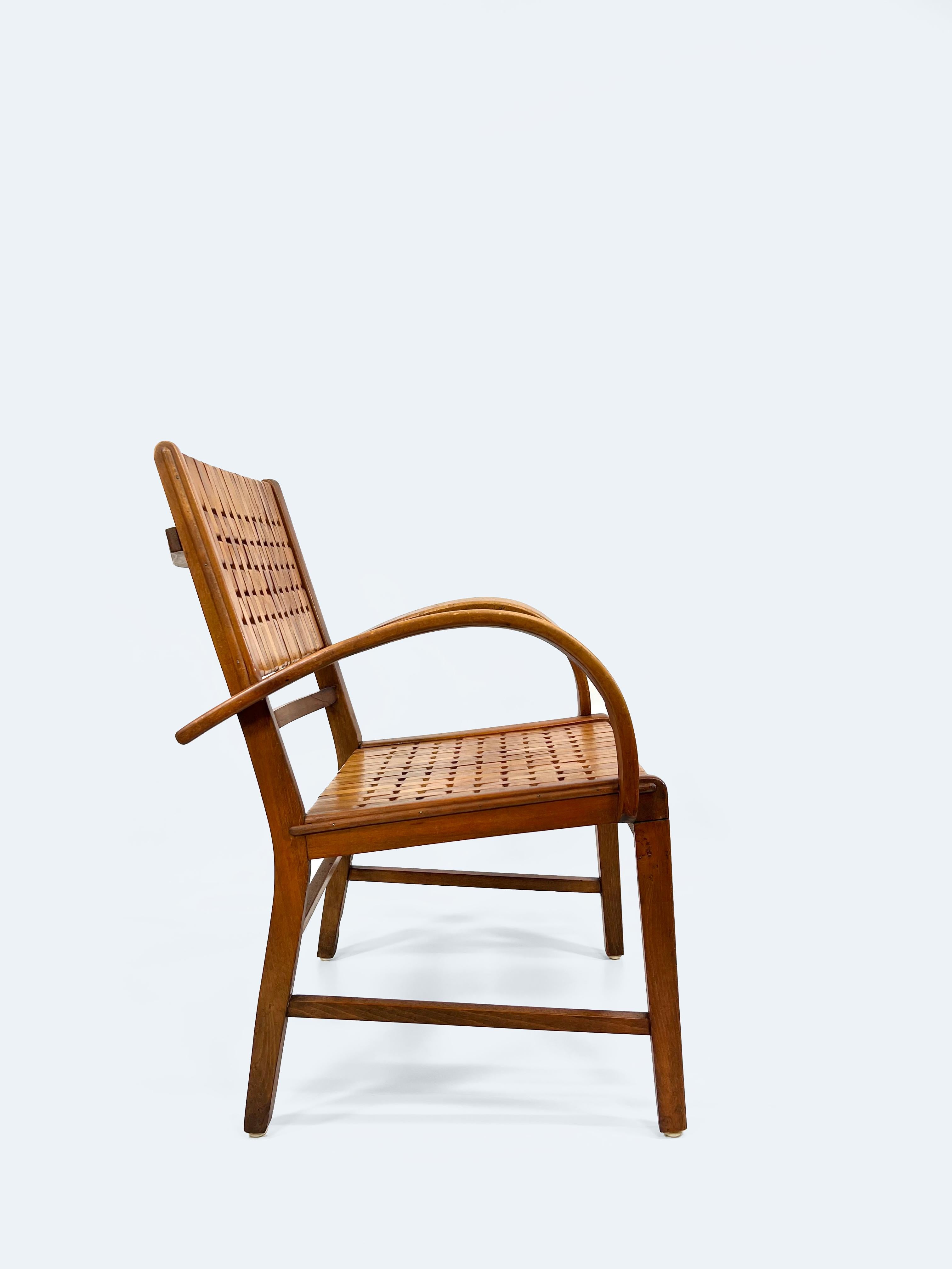 Lacquered German Armchair by Gelenka from 1954 For Sale