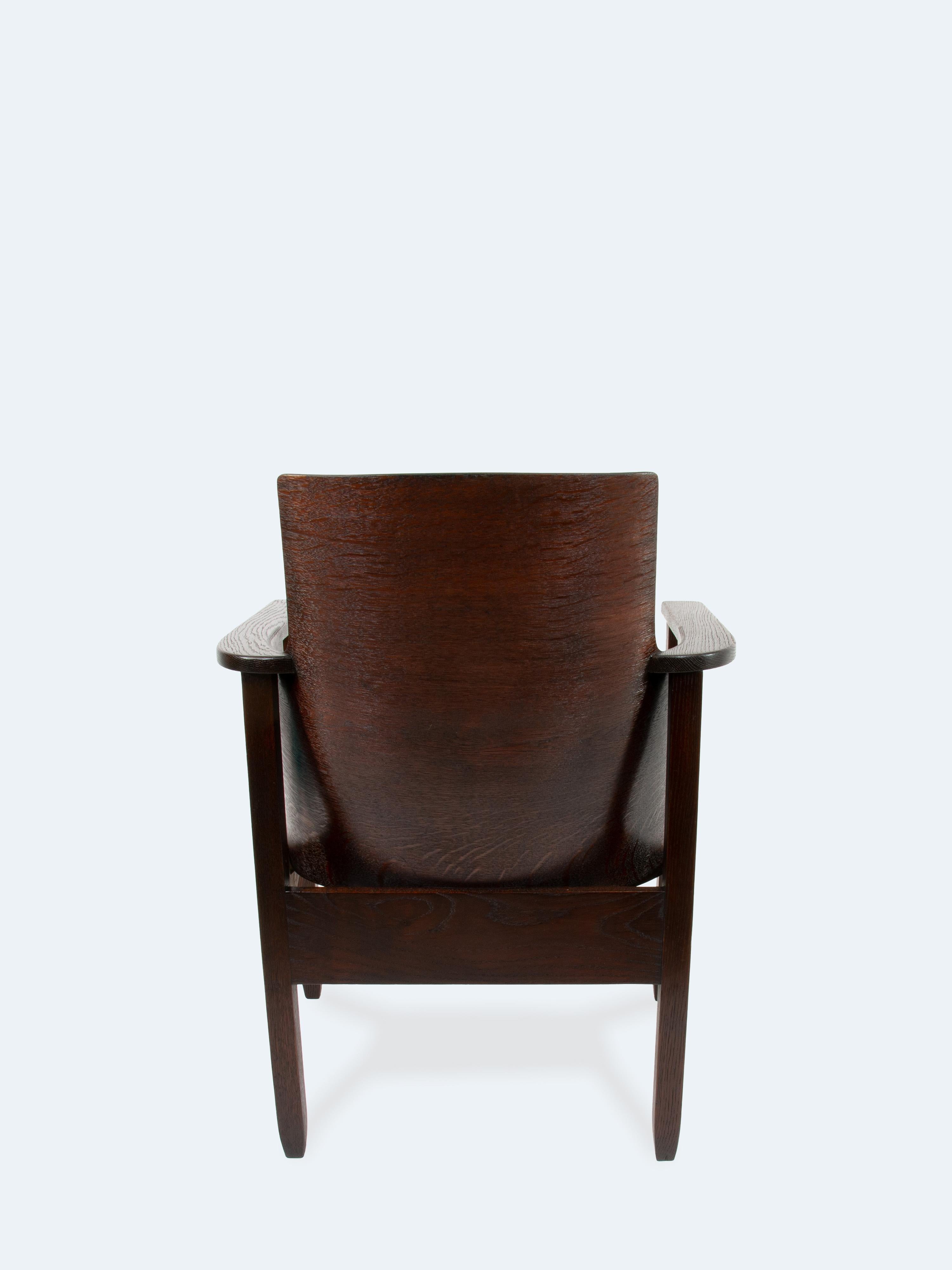 Woodwork German Armchair by Richard Riemerschmid for Soennecken, 1930 For Sale