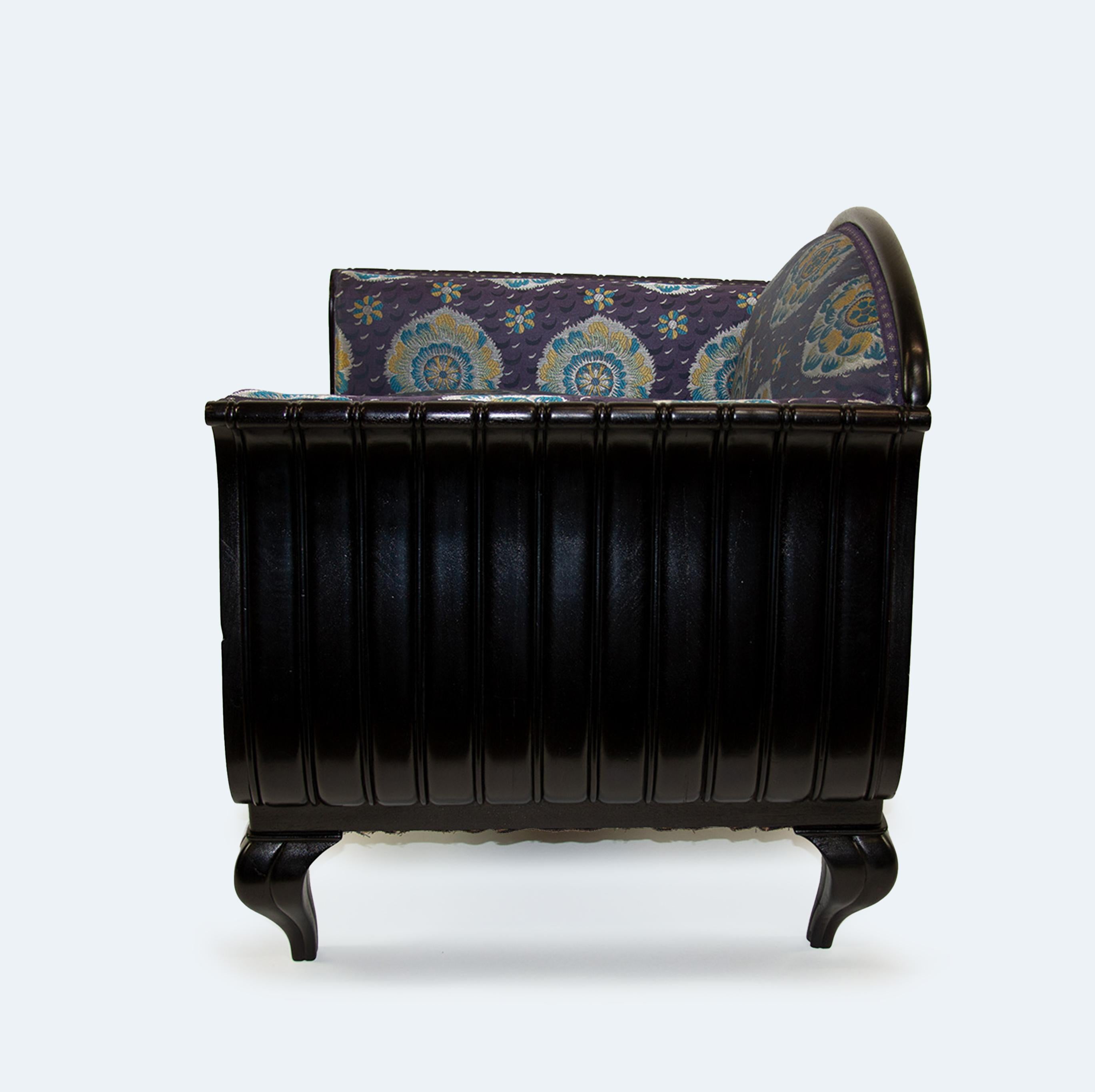Early 20th Century German Art Deco Armchair by Peter Behrens, 1910s For Sale
