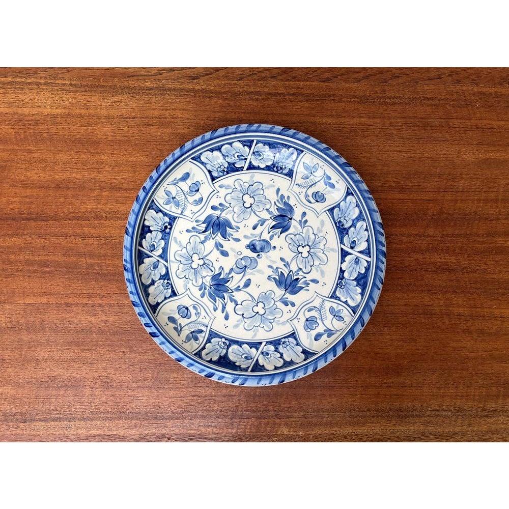 German Art Deco Bowl or Wall Plate with Brabant Decor from Villeroy & Boch 1930s In Excellent Condition For Sale In Hamburg, DE