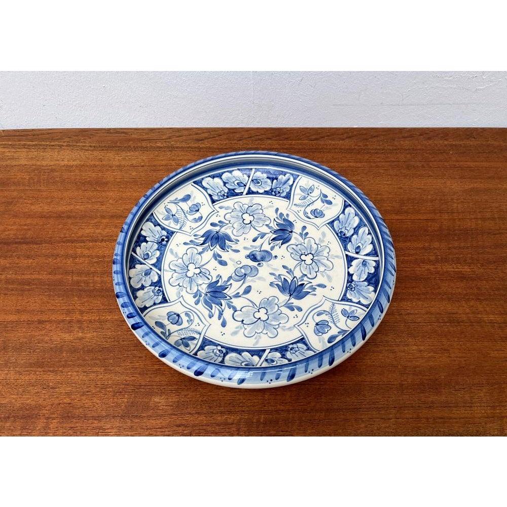 20th Century German Art Deco Bowl or Wall Plate with Brabant Decor from Villeroy & Boch 1930s For Sale
